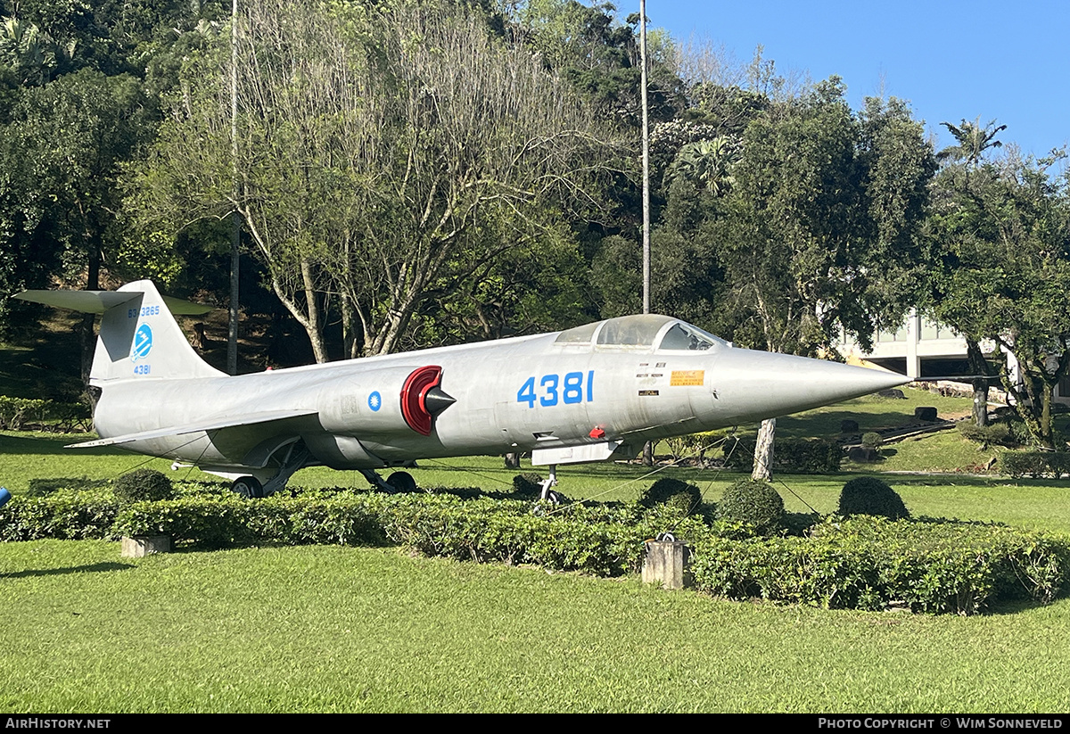 Aircraft Photo of 4381 / 63-13265 | Lockheed F-104G Starfighter | Taiwan - Air Force | AirHistory.net #790292