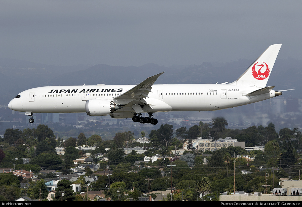 Aircraft Photo of JA873J | Boeing 787-9 Dreamliner | Japan Airlines - JAL | AirHistory.net #790332