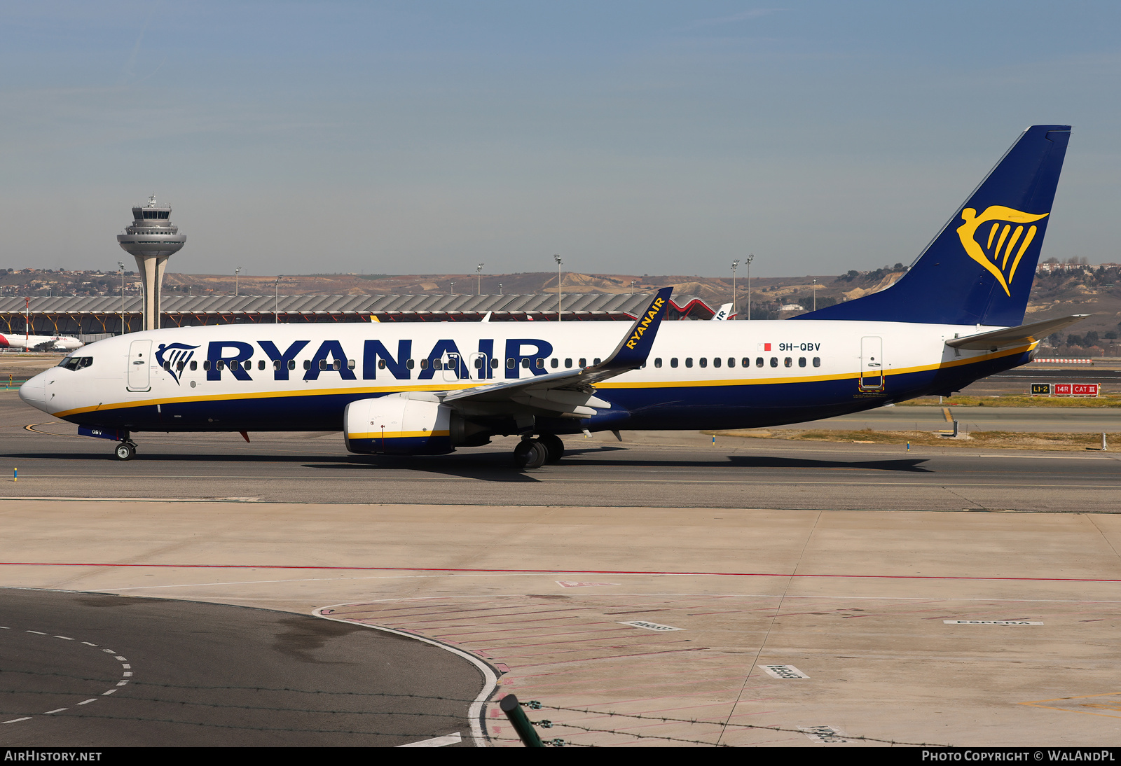 Aircraft Photo of 9H-QBV | Boeing 737-8AS | Ryanair | AirHistory.net #790353