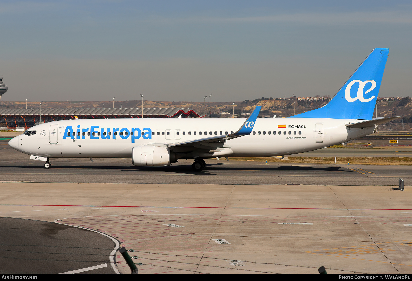 Aircraft Photo of EC-MKL | Boeing 737-85P | Air Europa | AirHistory.net #790371