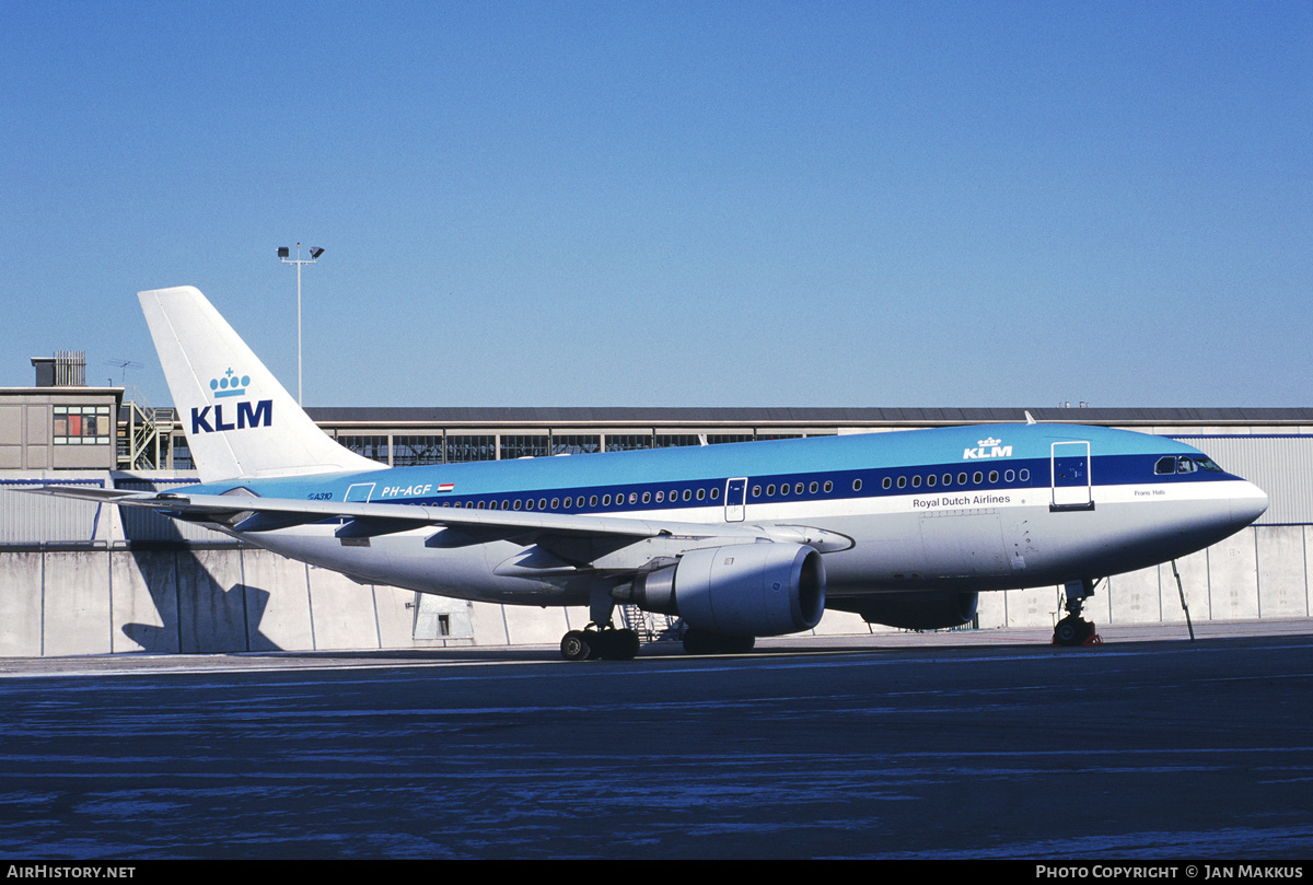 Aircraft Photo of PH-AGF | Airbus A310-203 | KLM - Royal Dutch Airlines | AirHistory.net #790414