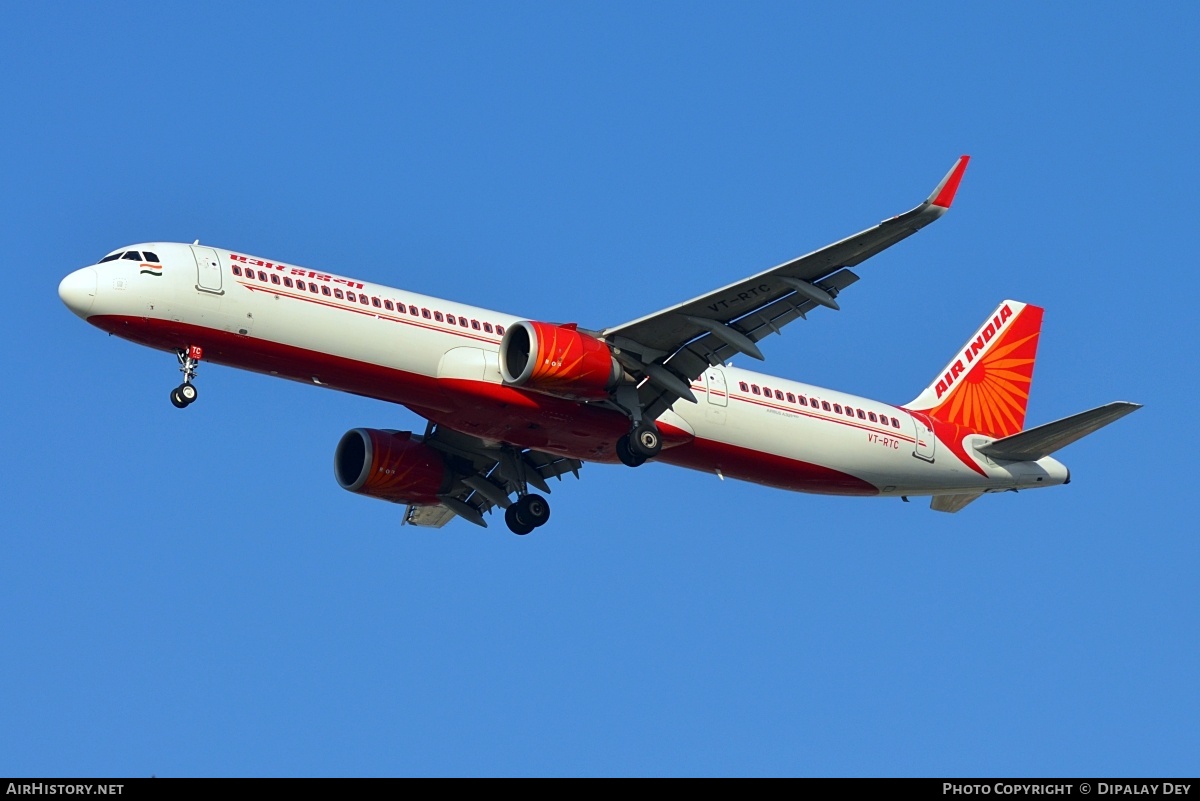 Aircraft Photo of VT-RTC | Airbus A321-251NX | Air India | AirHistory.net #790467