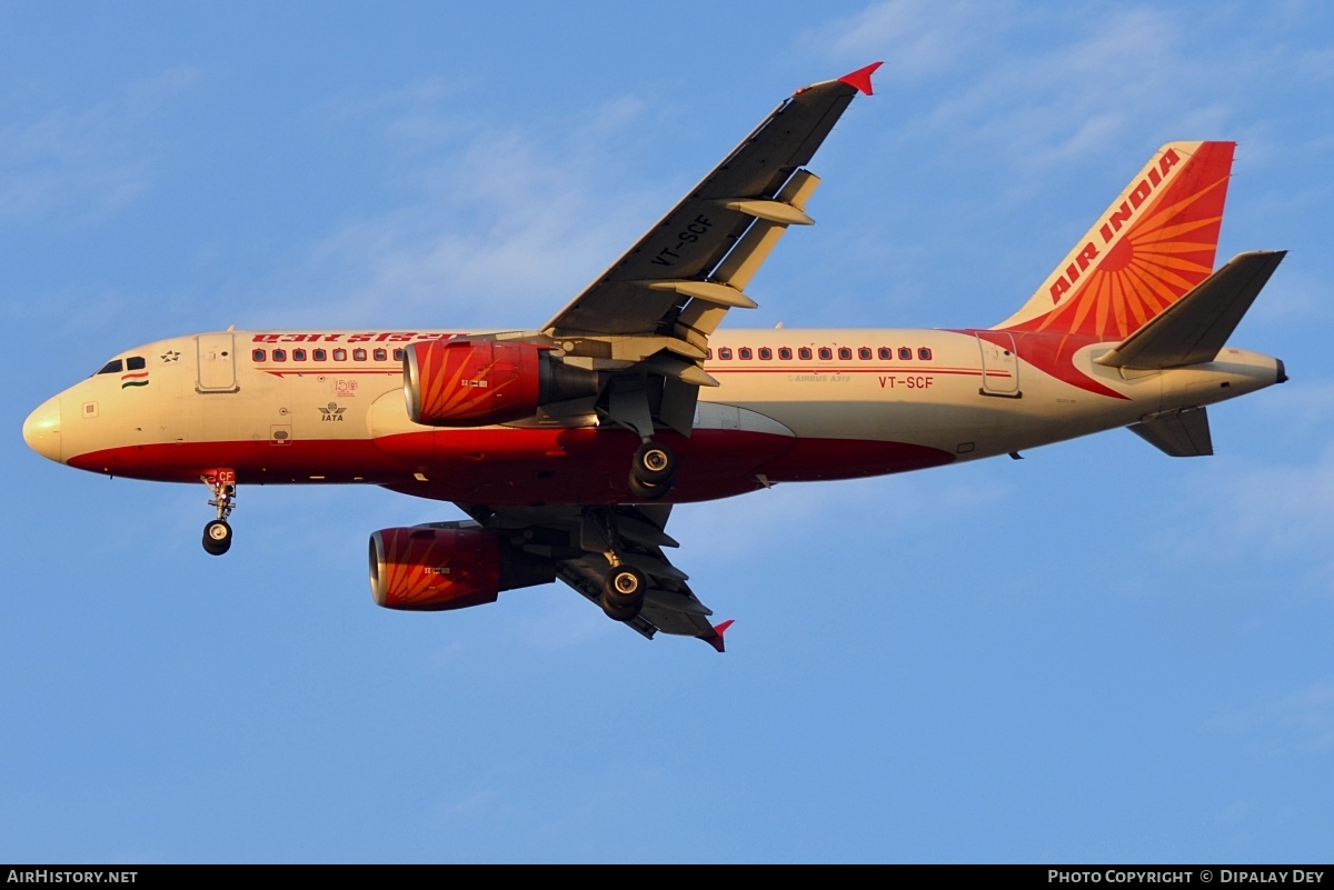 Aircraft Photo of VT-SCF | Airbus A319-112 | Air India | AirHistory.net #790469