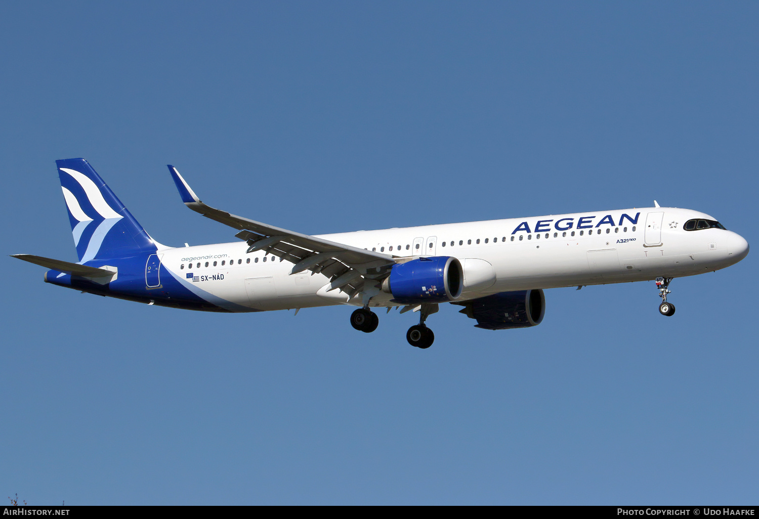 Aircraft Photo of SX-NAD | Airbus A321-271N | Aegean Airlines | AirHistory.net #790483