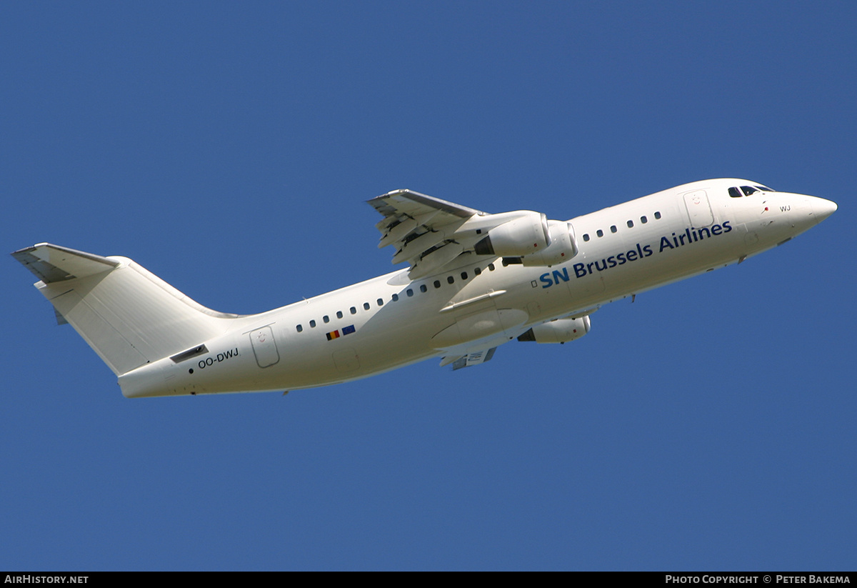 Aircraft Photo of OO-DWJ | British Aerospace Avro 146-RJ100 | SN Brussels Airlines | AirHistory.net #790541