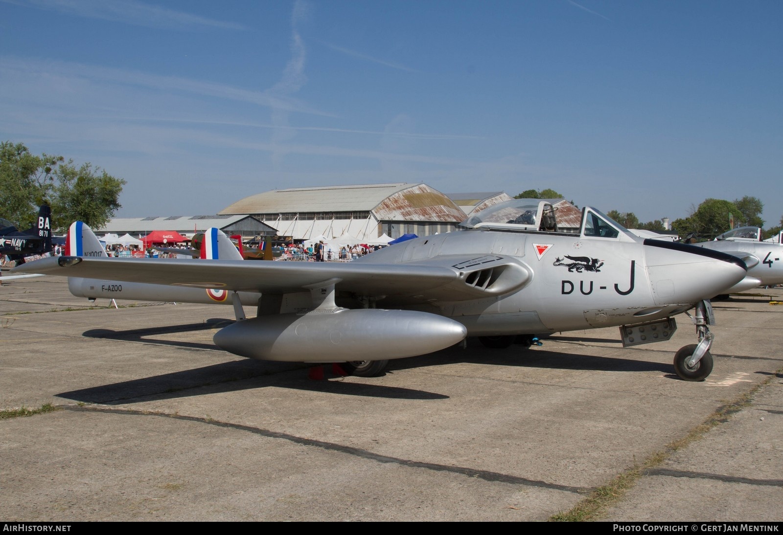 Aircraft Photo of F-AZOO / 10017 | De Havilland D.H. 100 Vampire FB6 | France - Air Force | AirHistory.net #790606