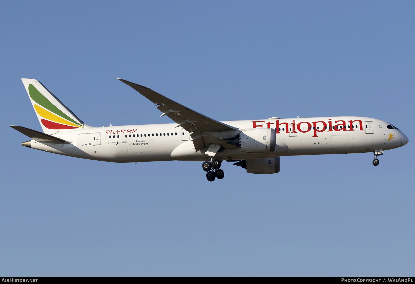 Aircraft Photo of ET-AUO | Boeing 787-9 Dreamliner | Ethiopian Airlines | AirHistory.net #790779