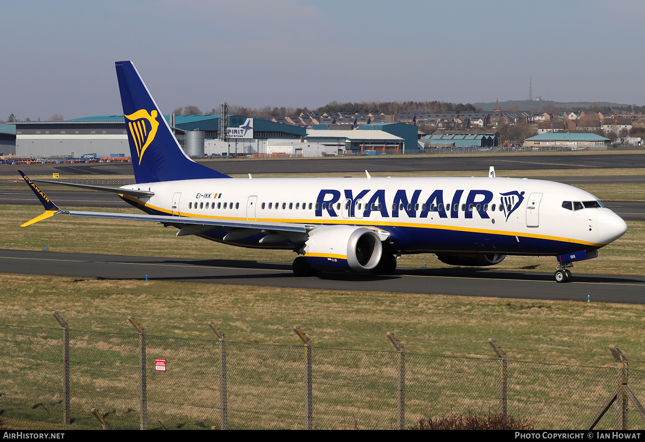 Aircraft Photo of EI-IKK | Boeing 737-8200 Max 200 | Ryanair | AirHistory.net #790788