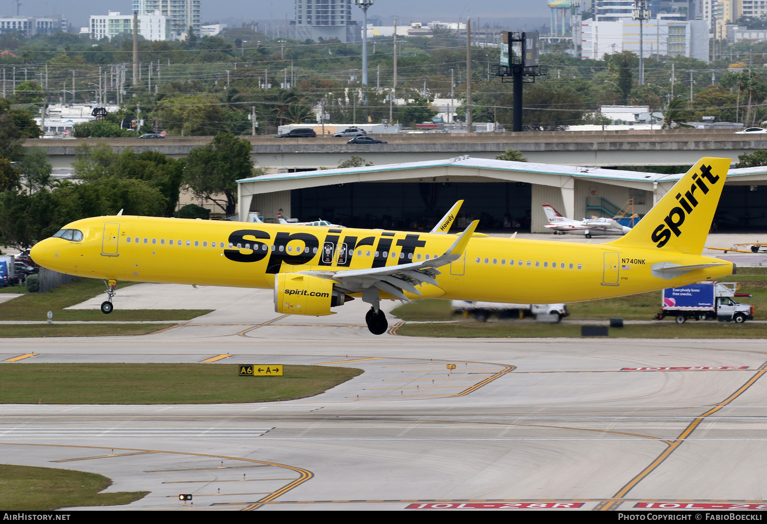 Aircraft Photo of N740NK | Airbus A321-271NX | Spirit Airlines | AirHistory.net #790820