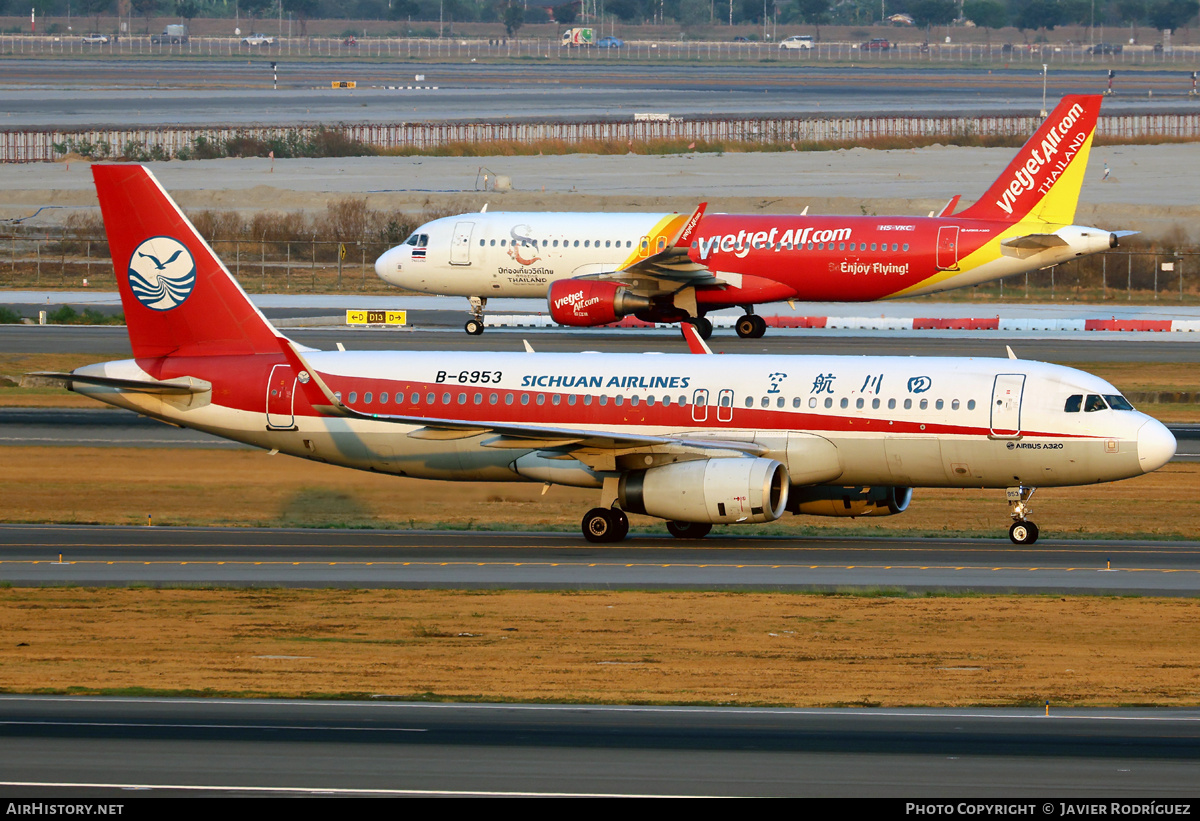 Aircraft Photo of B-6953 | Airbus A320-232 | Sichuan Airlines | AirHistory.net #790867