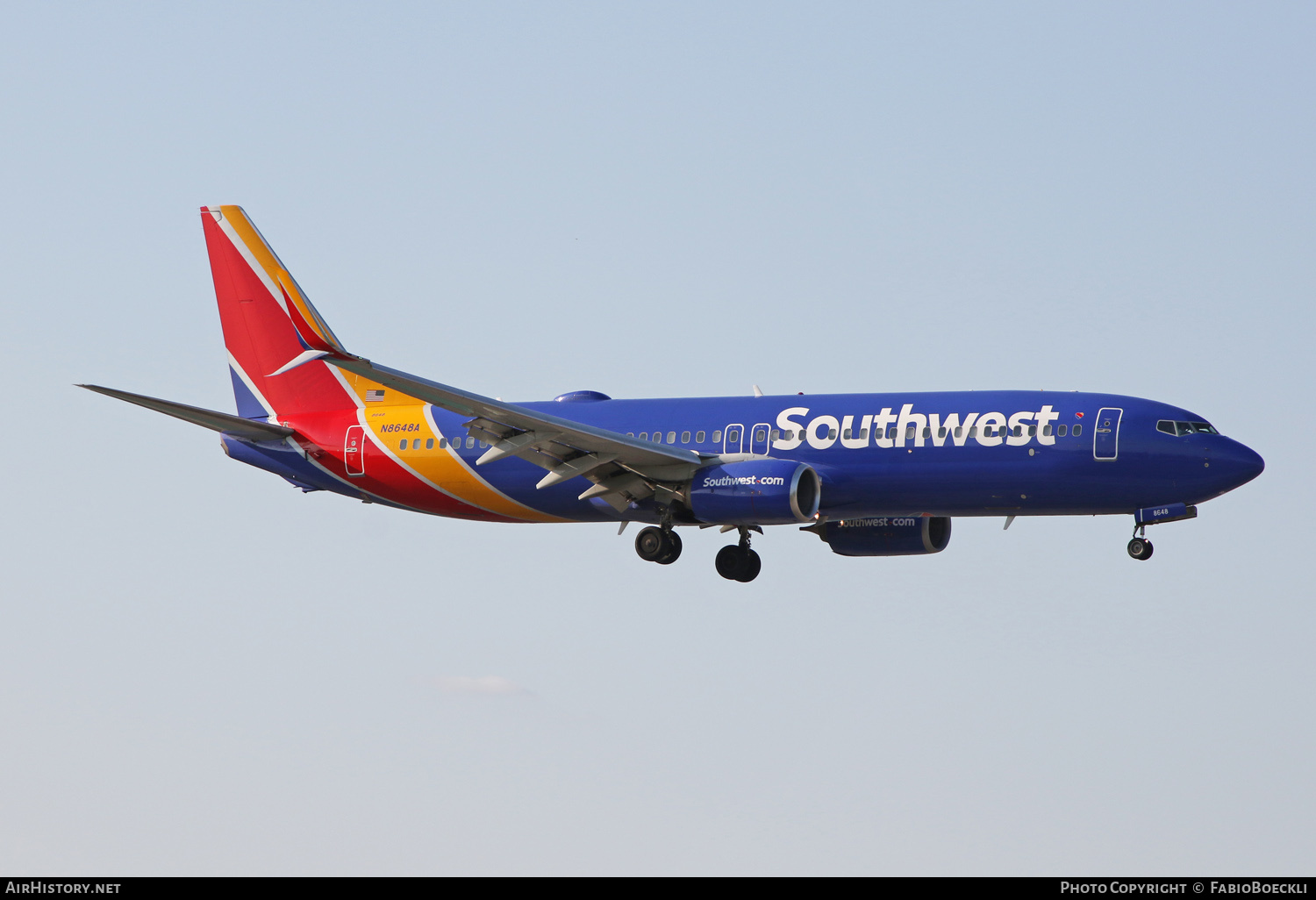 Aircraft Photo of N8648A | Boeing 737-8H4 | Southwest Airlines | AirHistory.net #790877