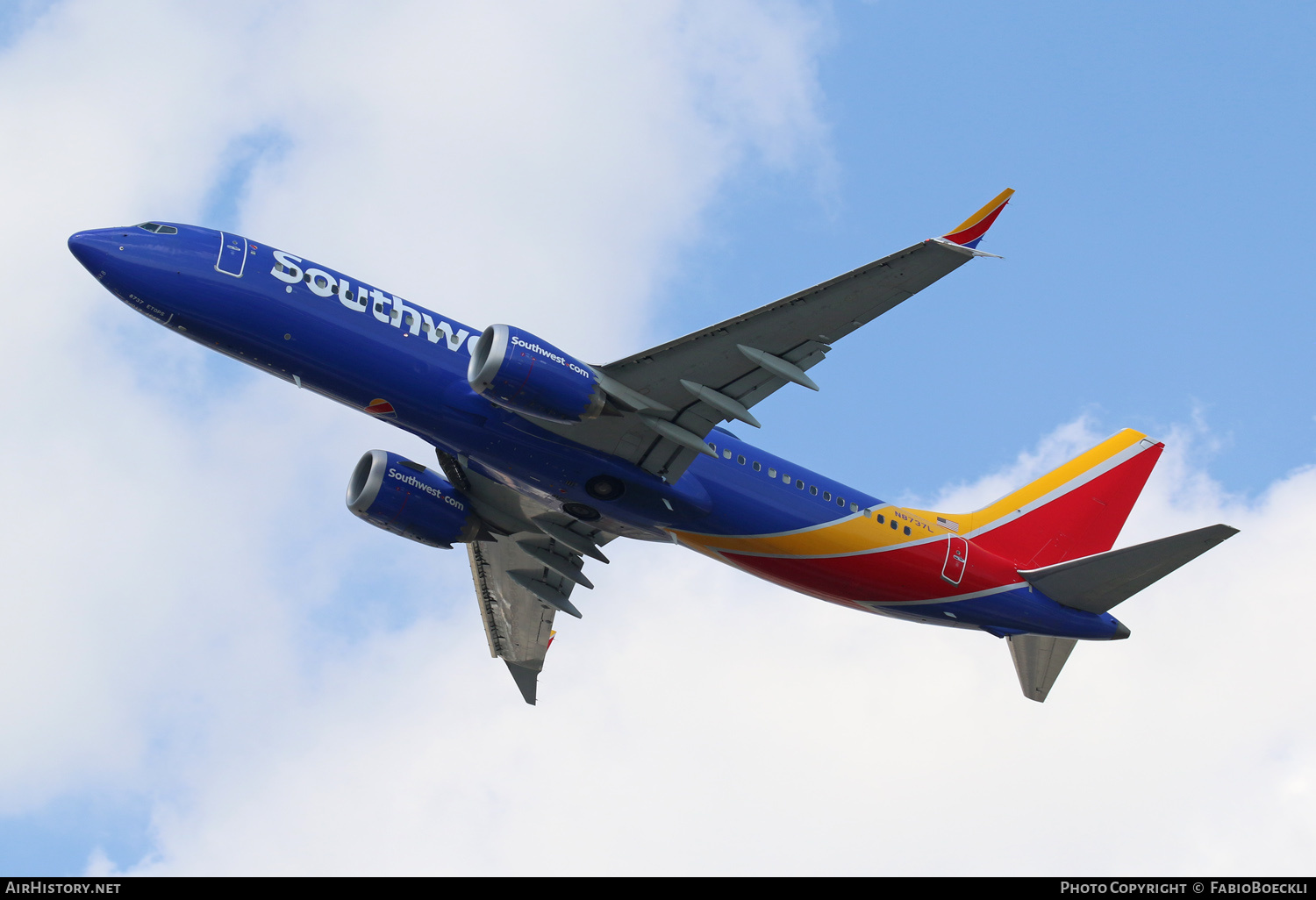 Aircraft Photo of N8737L | Boeing 737-8 Max 8 | Southwest Airlines | AirHistory.net #790885