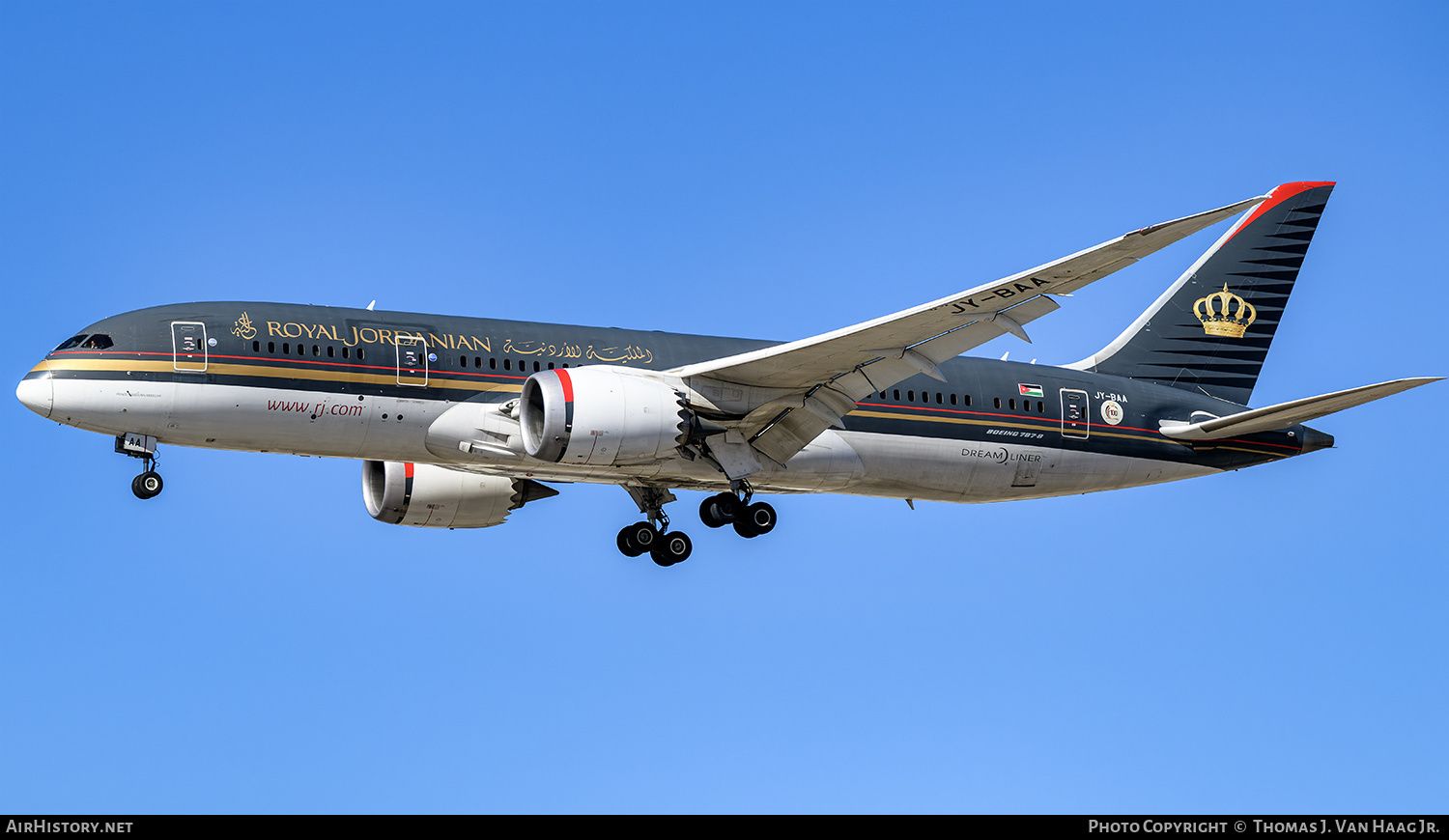 Aircraft Photo of JY-BAA | Boeing 787-8 Dreamliner | Royal Jordanian Airlines | AirHistory.net #790888