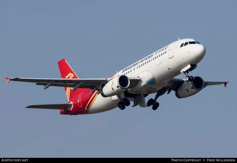 Aircraft Photo of B-6722 | Airbus A320-232 | Shenzhen Airlines | AirHistory.net #790904