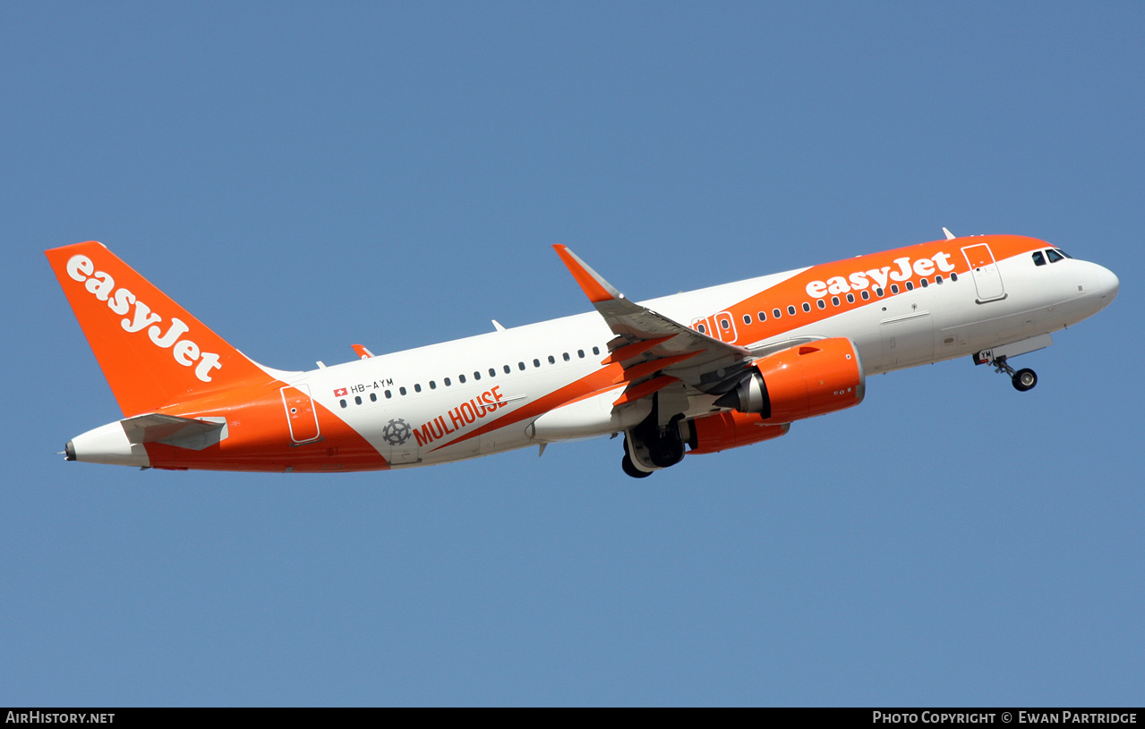 Aircraft Photo of HB-AYM | Airbus A320-251N | EasyJet | AirHistory.net #790915
