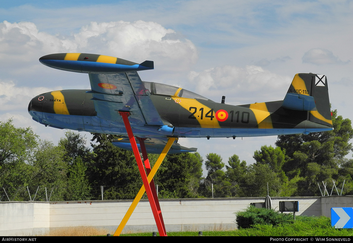 Aircraft Photo of A.10C-110 | Hispano HA-220D Super Saeta | Spain - Air Force | AirHistory.net #790994