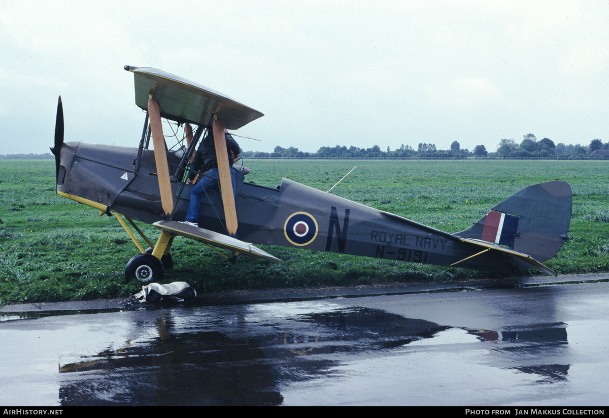 Aircraft Photo of G-ALND / N-9191 | De Havilland D.H. 82A Tiger Moth | UK - Navy | AirHistory.net #791038