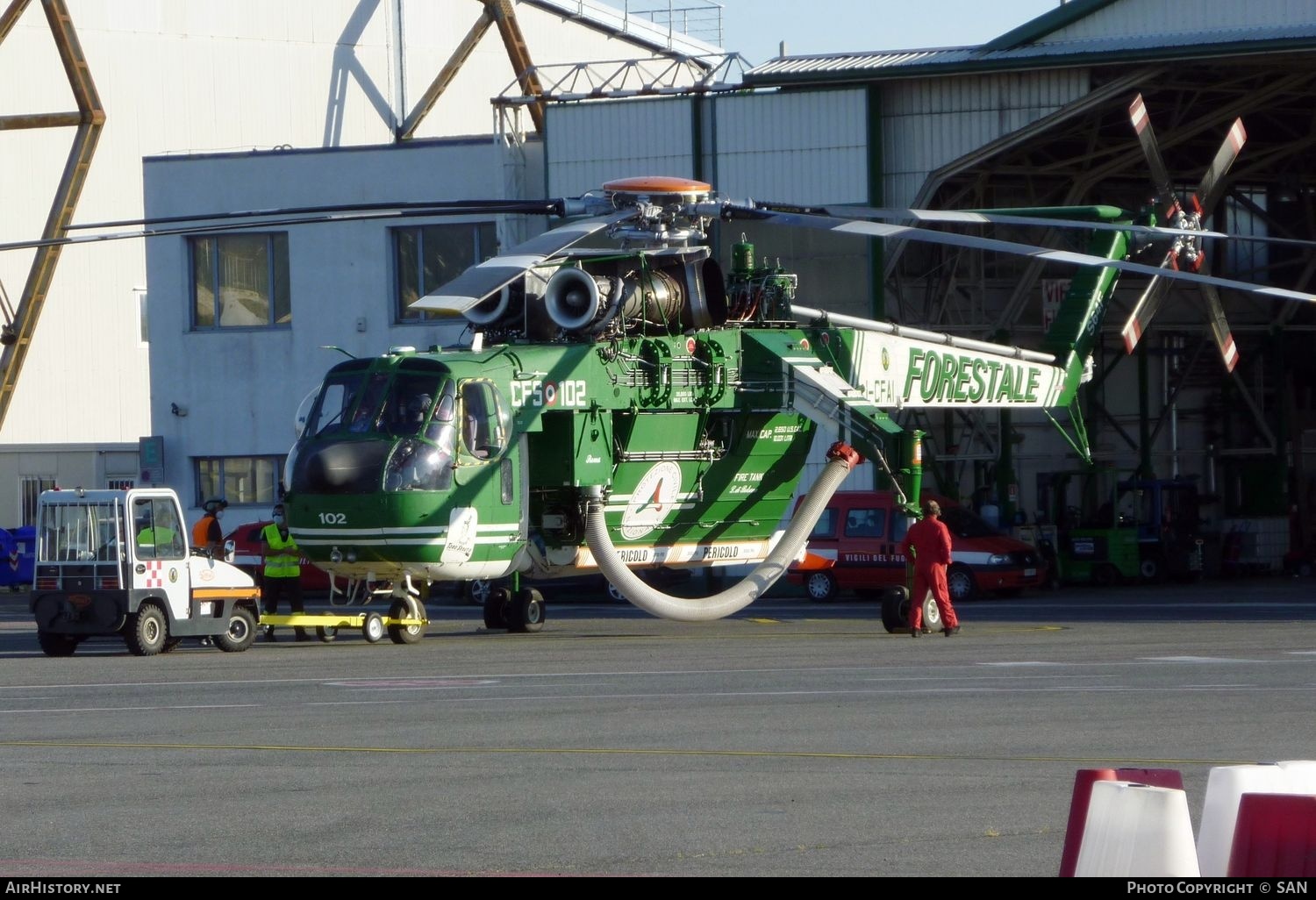 Aircraft Photo of I-CFAI | Sikorsky S-64F Skycrane | Italy - Corpo Forestale (CFS) | AirHistory.net #791096