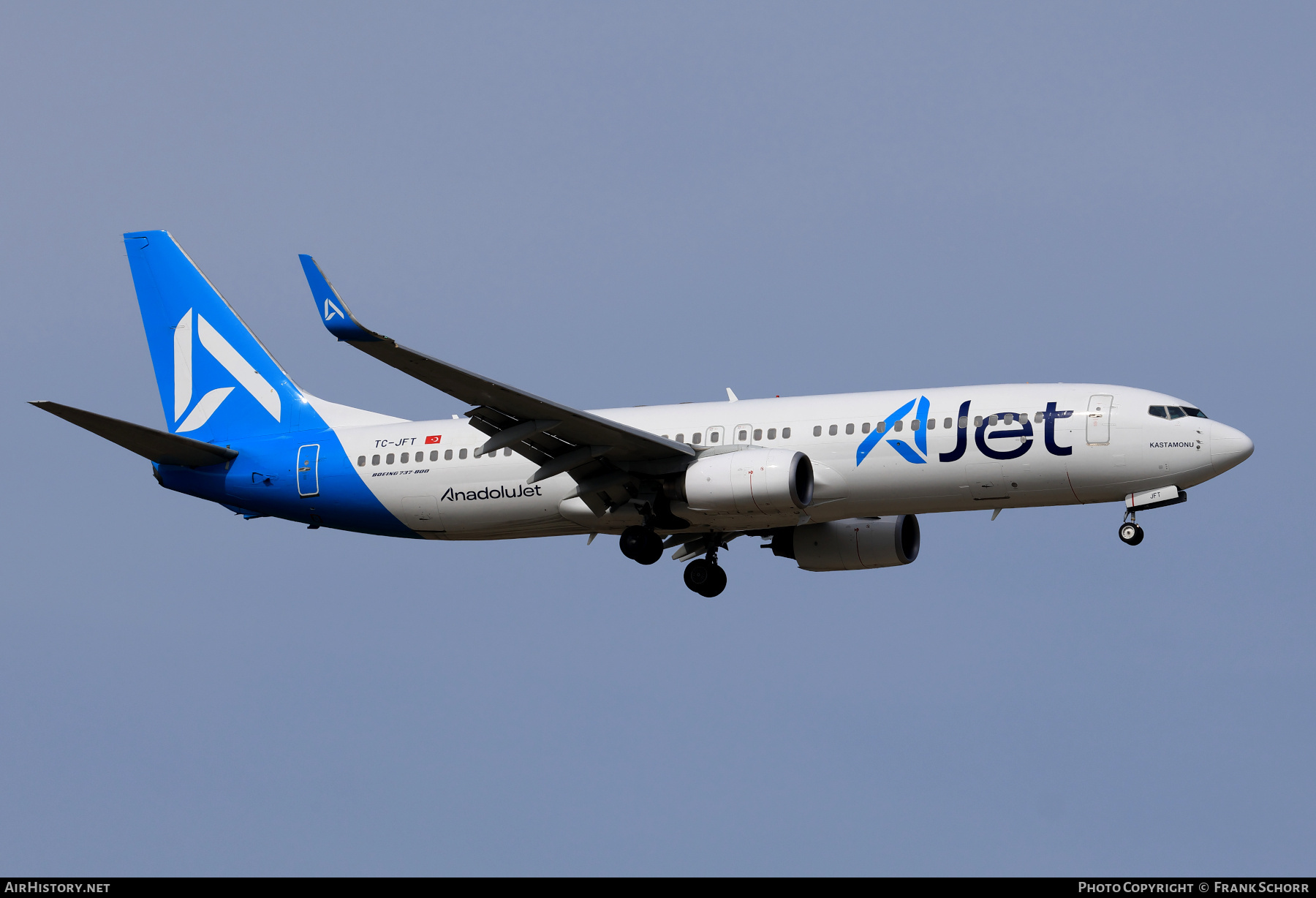 Aircraft Photo of TC-JFT | Boeing 737-8F2 | AJet - AnadoluJet | AirHistory.net #791294