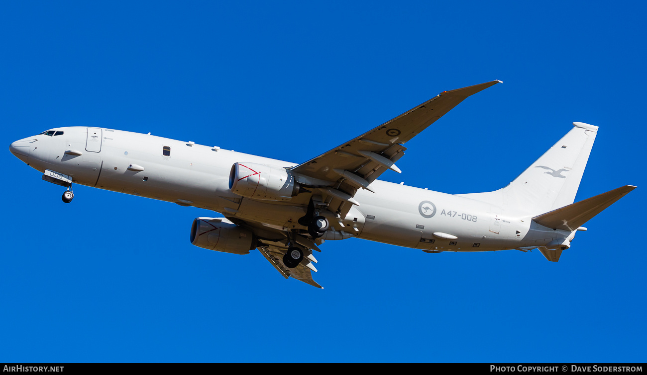 Aircraft Photo of A47-008 | Boeing P-8A Poseidon | Australia - Air Force | AirHistory.net #791303