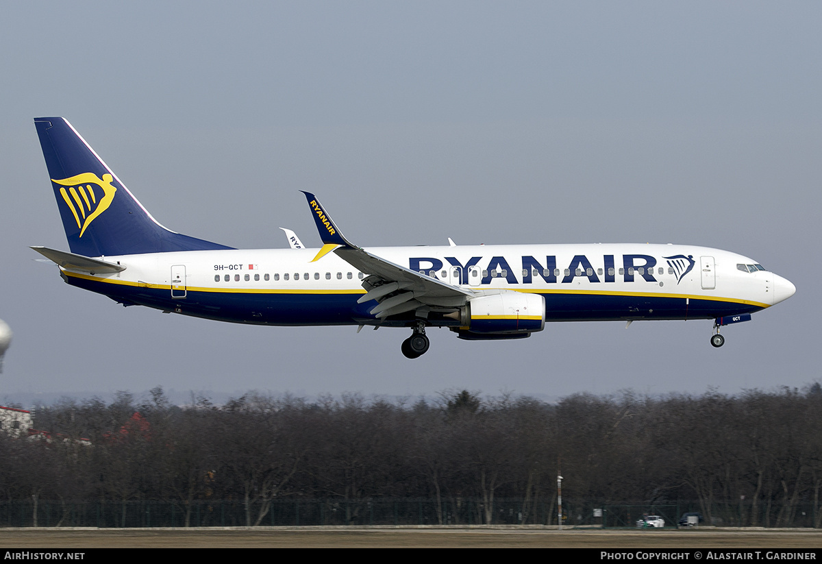 Aircraft Photo of 9H-QCT | Boeing 737-8AS | Ryanair | AirHistory.net #791316