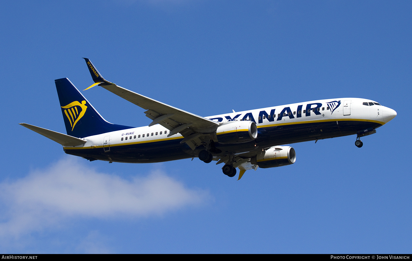 Aircraft Photo of G-RUKE | Boeing 737-8AS | Ryanair | AirHistory.net #791320