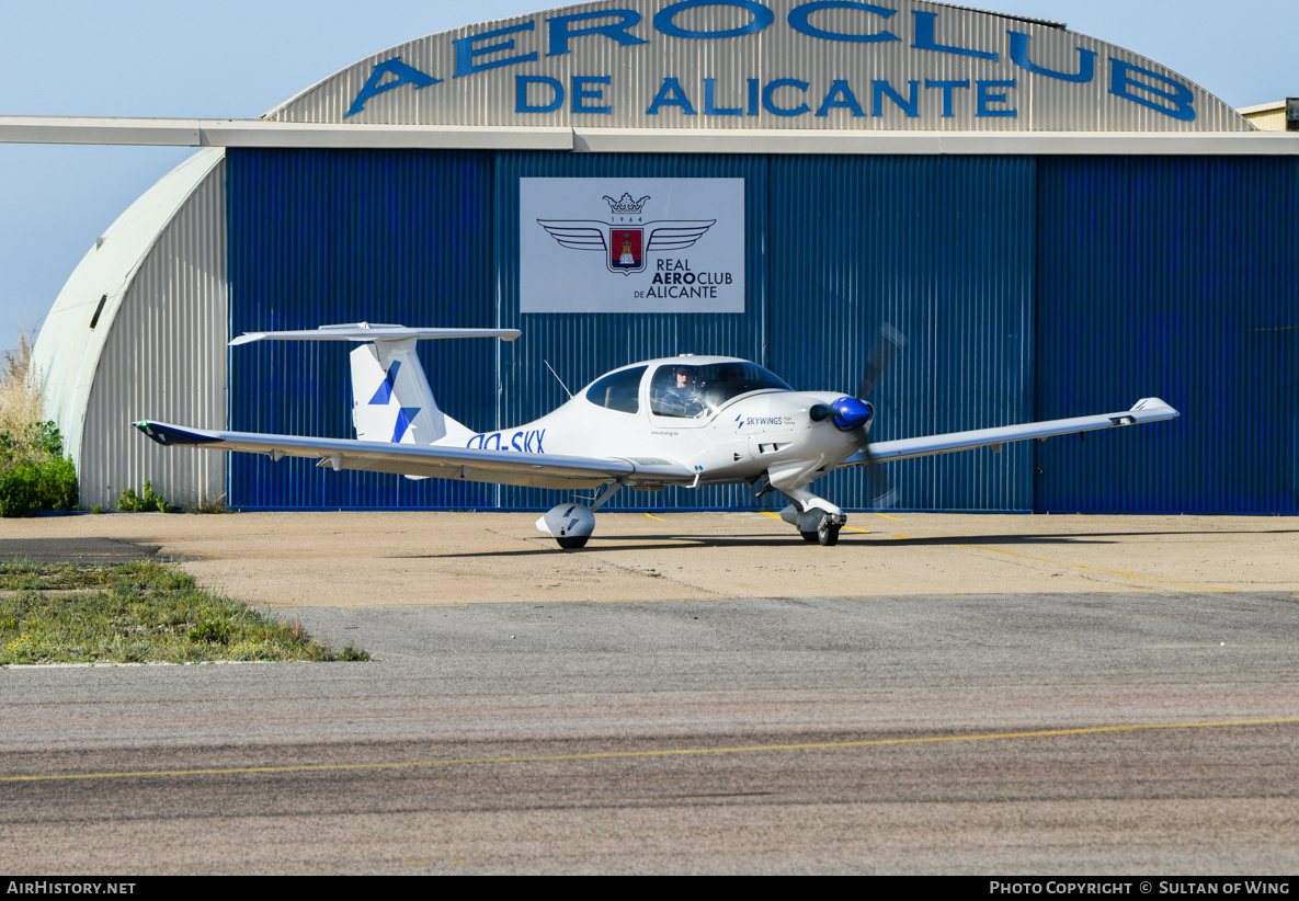 Aircraft Photo of OO-SKX | Diamond DA40D Diamond Star TDI | Skywings Flight Training | AirHistory.net #791325
