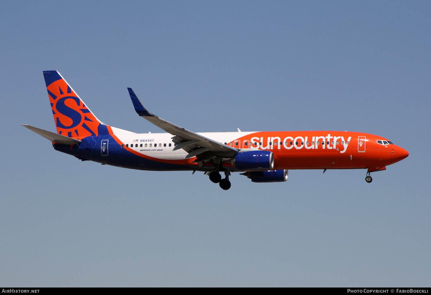 Aircraft Photo of N849SY | Boeing 737-8JP | Sun Country Airlines | AirHistory.net #791335
