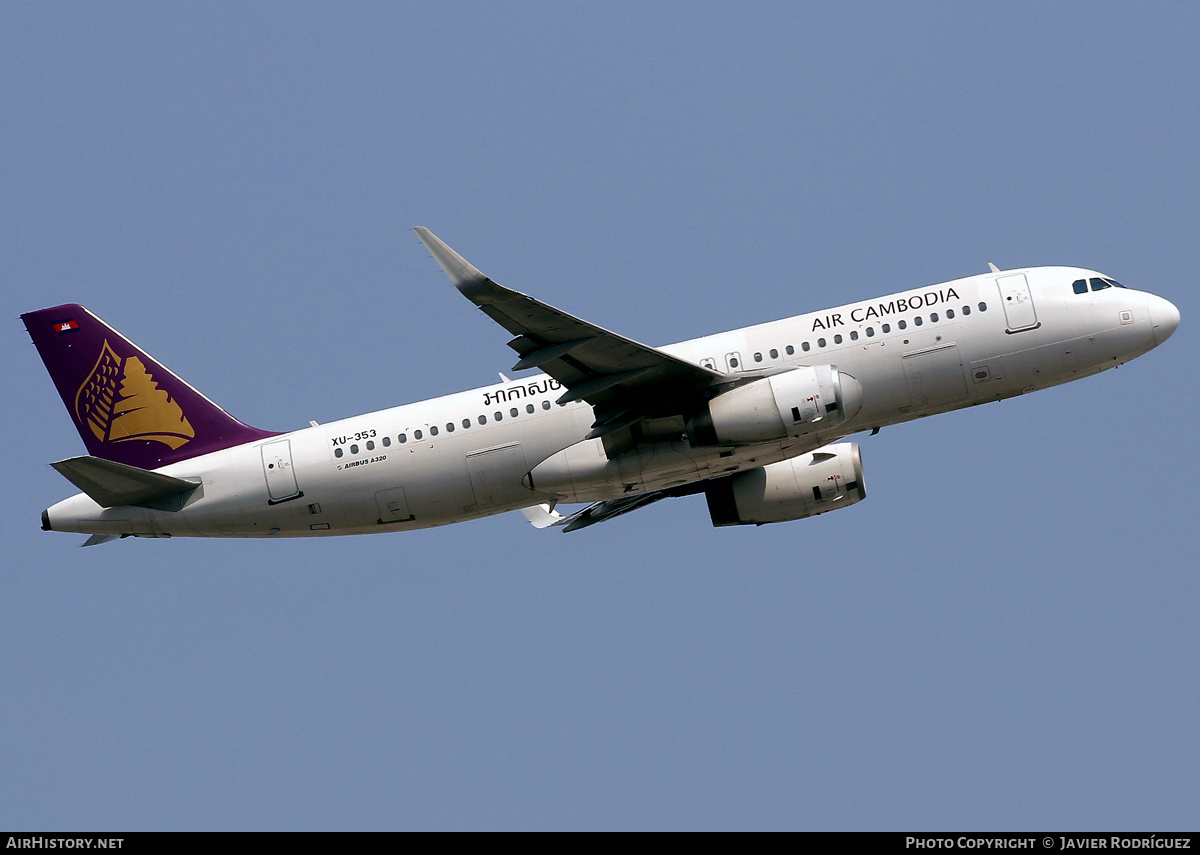 Aircraft Photo of XU-353 | Airbus A320-232 | Air Cambodia | AirHistory.net #791412