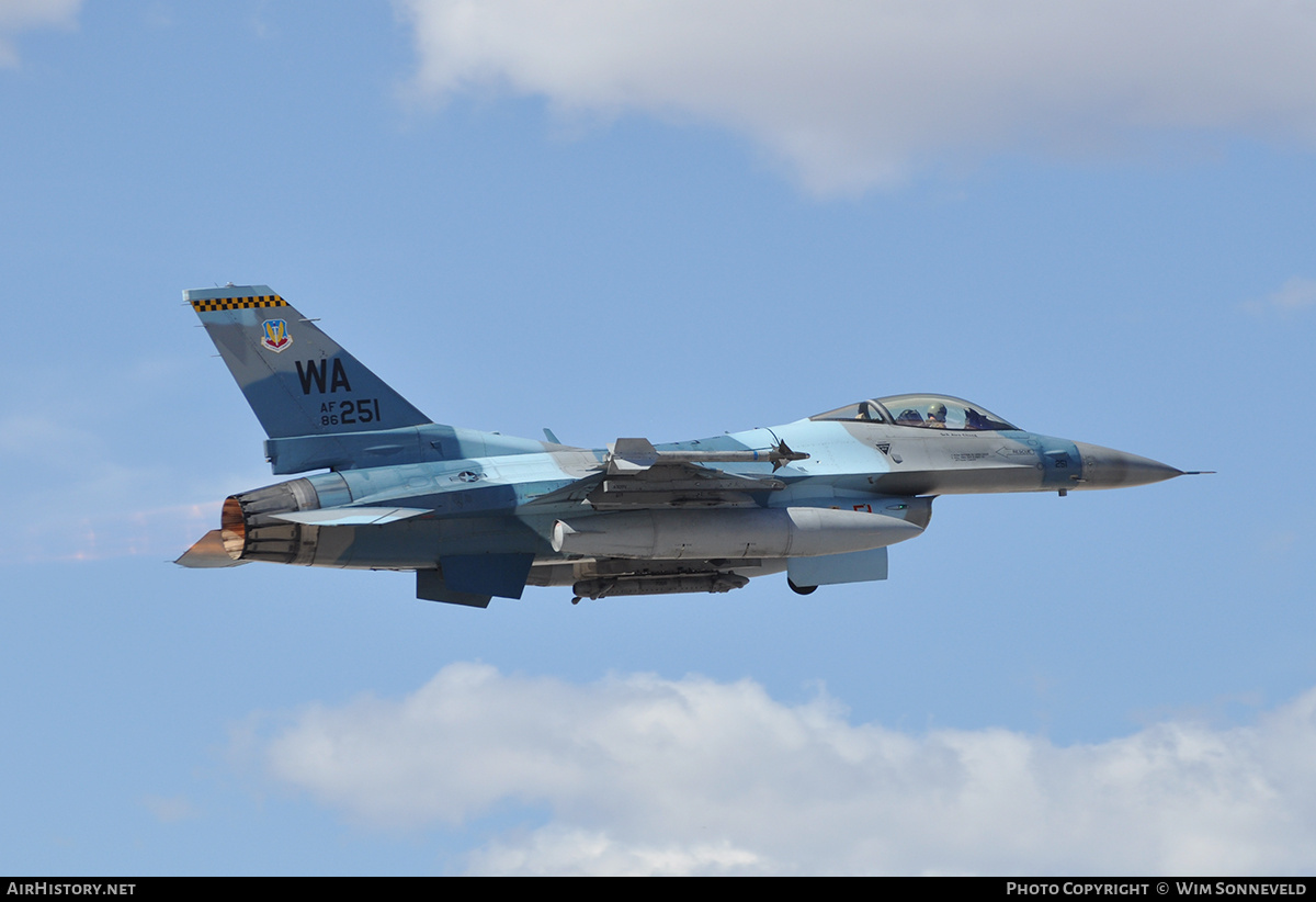 Aircraft Photo of 86-0251 / AF86-251 | General Dynamics F-16C Fighting Falcon | USA - Air Force | AirHistory.net #791437