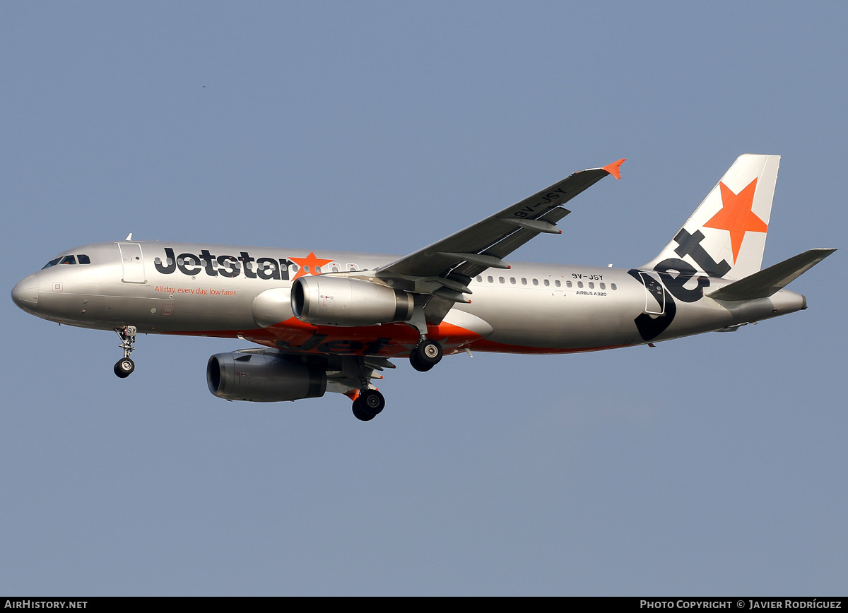 Aircraft Photo of 9V-JSY | Airbus A320-232 | Jetstar Airways | AirHistory.net #791483