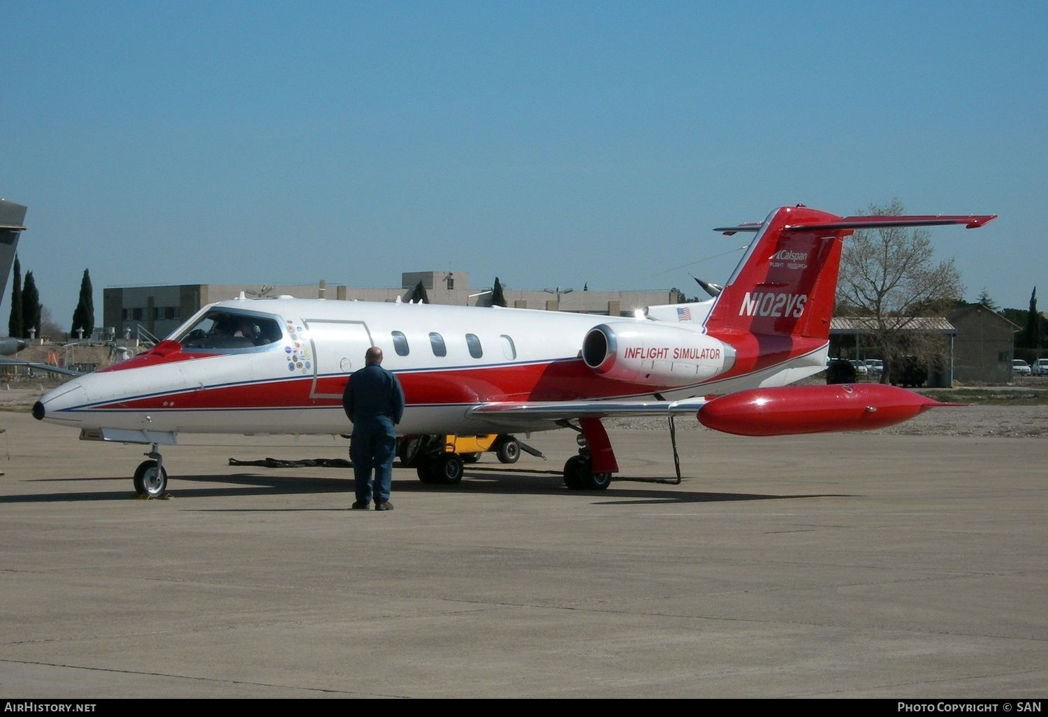 Aircraft Photo of N102VS | Gates Learjet 25B | Calspan Aerospace | AirHistory.net #791529