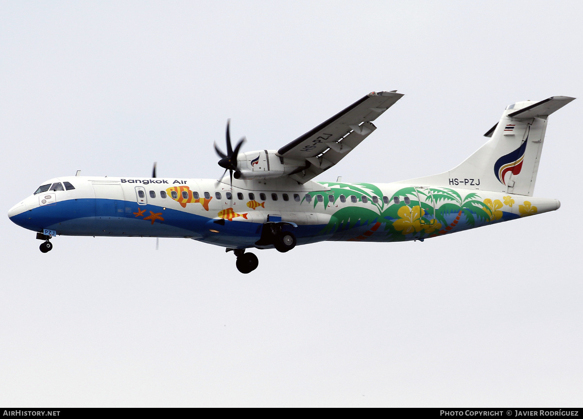Aircraft Photo of HS-PZJ | ATR ATR-72-600 (ATR-72-212A) | Bangkok Airways | AirHistory.net #791569