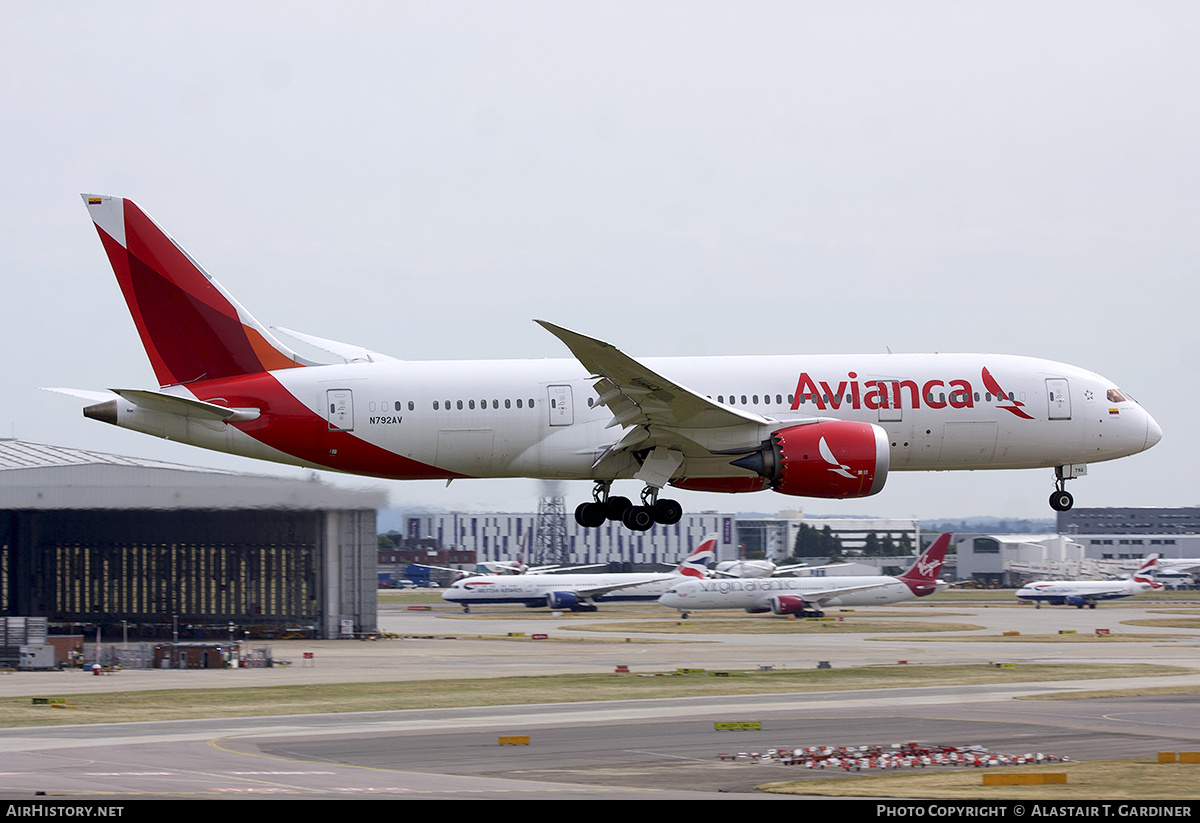 Aircraft Photo of N792AV | Boeing 787-8 Dreamliner | Avianca | AirHistory.net #791693