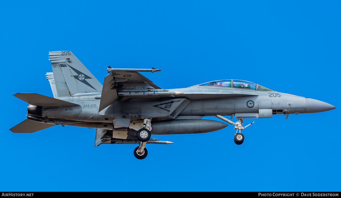 Aircraft Photo of A44-205 | Boeing F/A-18F Super Hornet | Australia - Air Force | AirHistory.net #791801