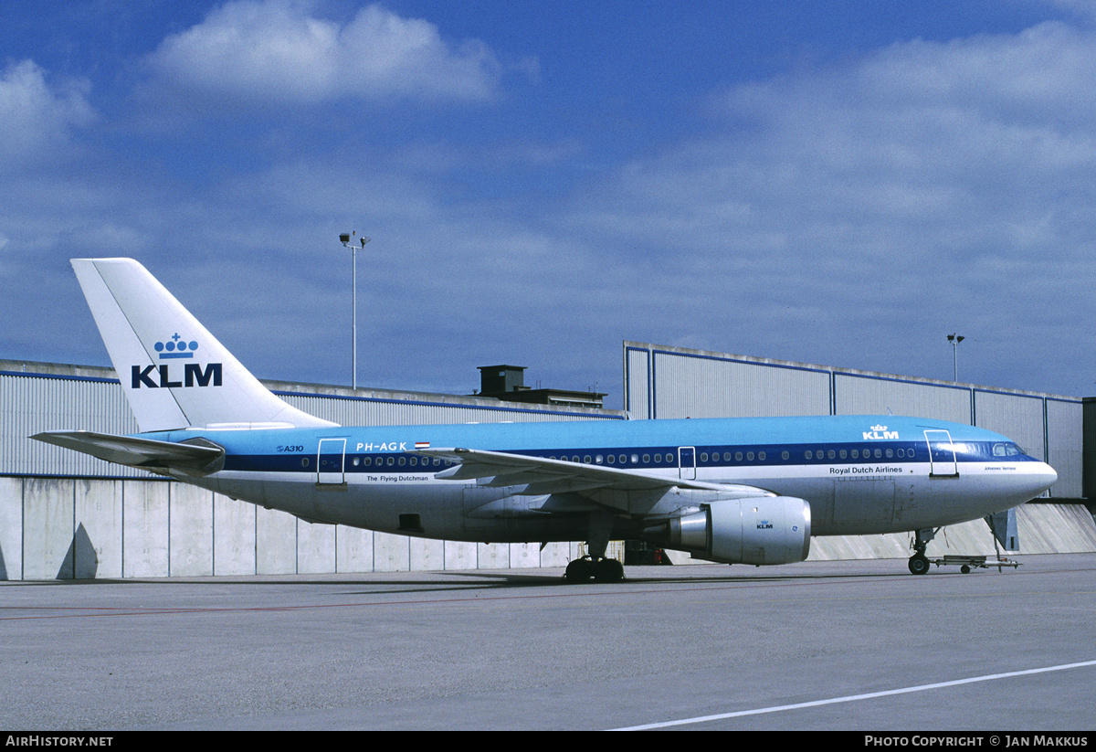 Aircraft Photo of PH-AGK | Airbus A310-203 | KLM - Royal Dutch Airlines | AirHistory.net #791840