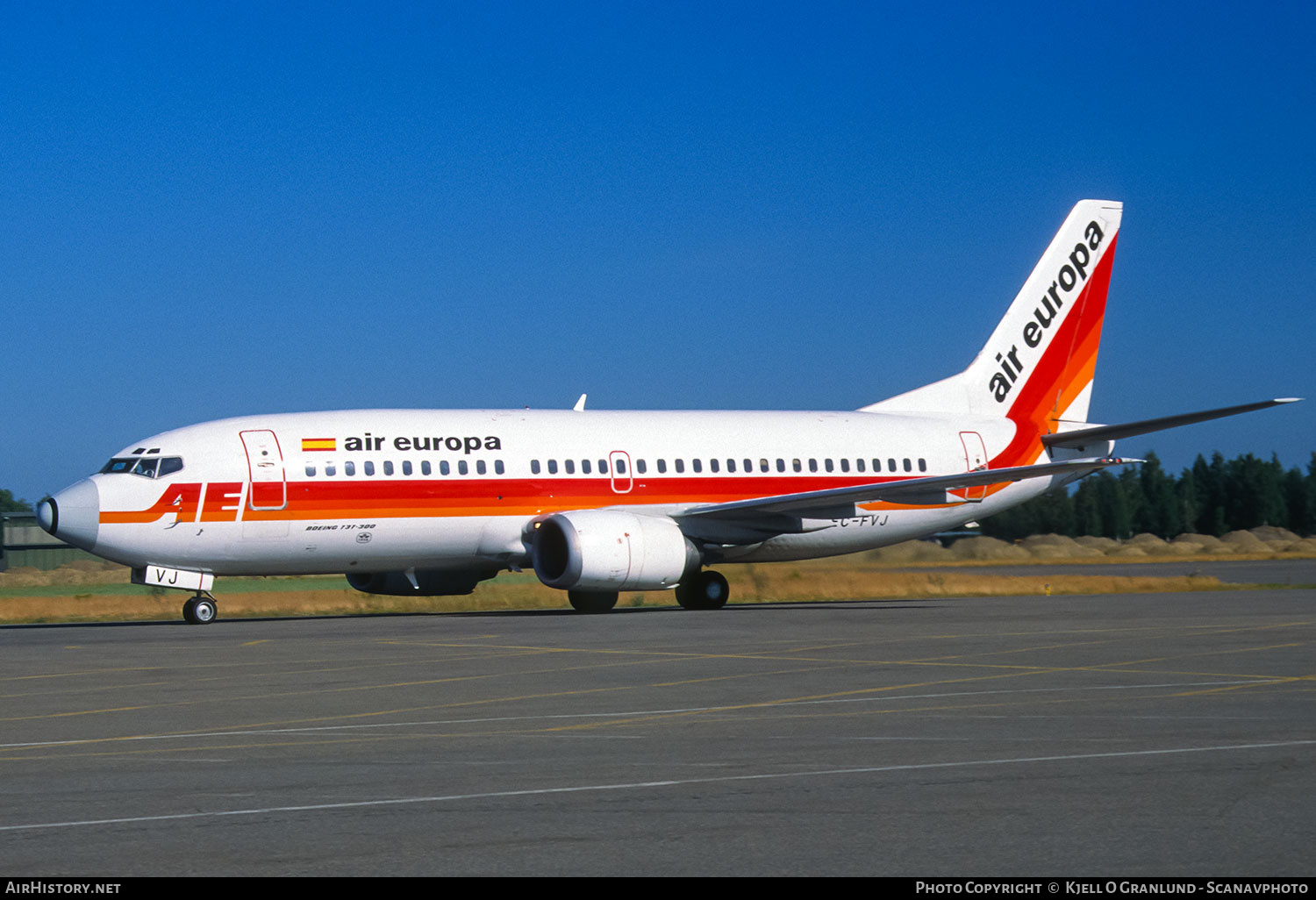 Aircraft Photo of EC-FVJ | Boeing 737-3Y0 | Air Europa | AirHistory.net #791855