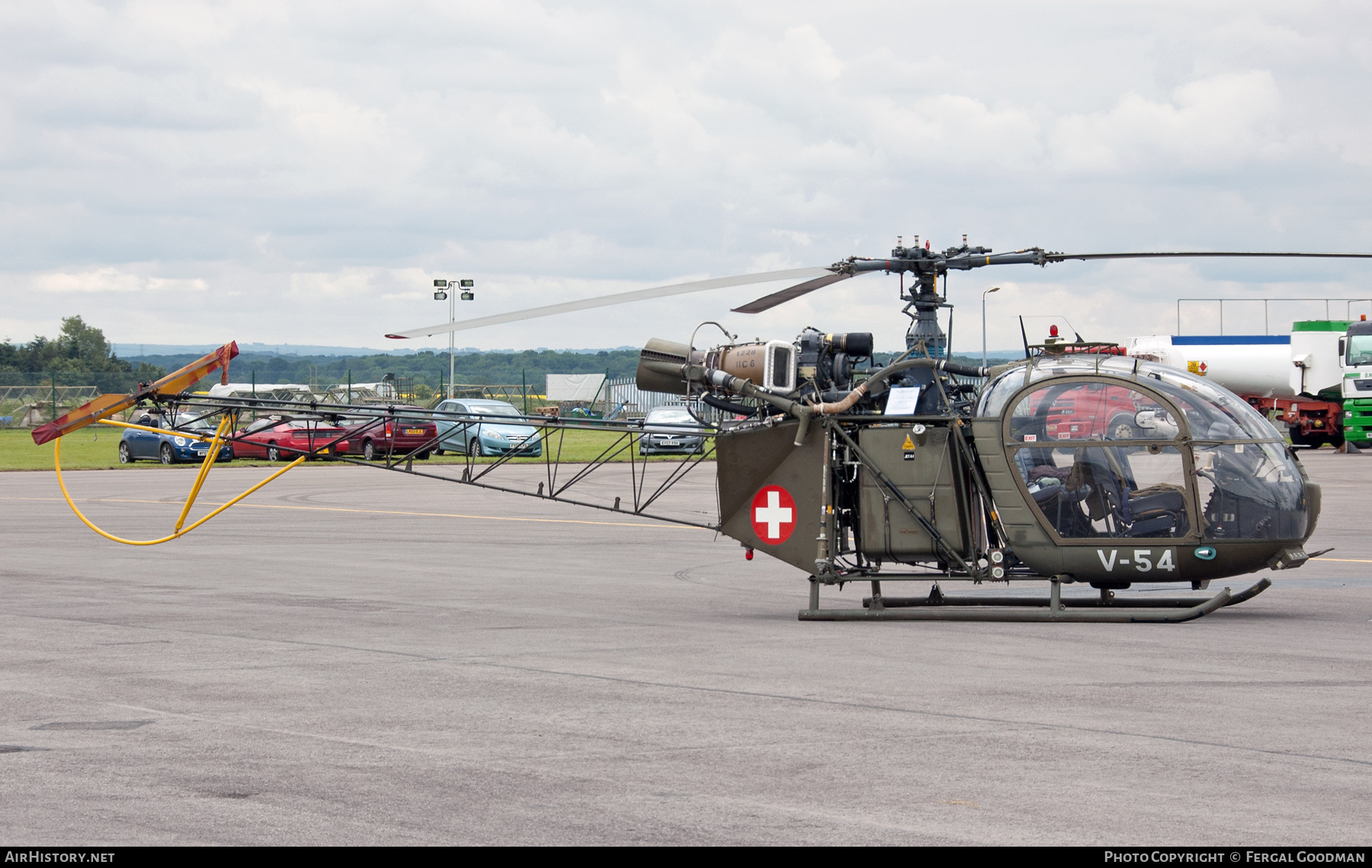 Aircraft Photo of G-BVSD / V-54 | Sud SE-3130 Alouette II | Switzerland - Air Force | AirHistory.net #791913