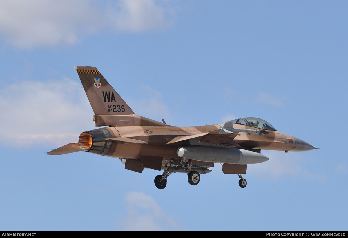 Aircraft Photo of 84-1236 / AF84-236 | General Dynamics F-16C Fighting Falcon | USA - Air Force | AirHistory.net #791943