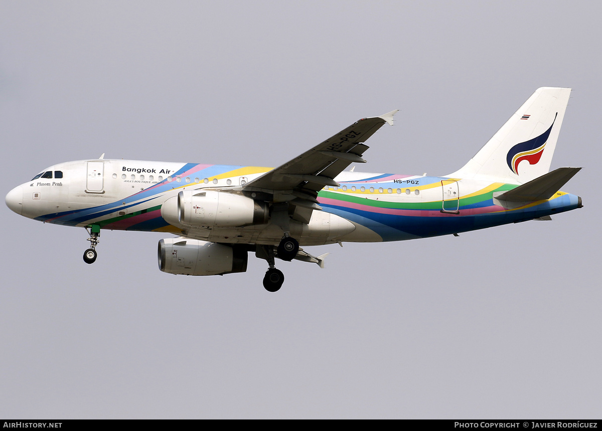 Aircraft Photo of HS-PGZ | Airbus A319-132 | Bangkok Airways | AirHistory.net #791945