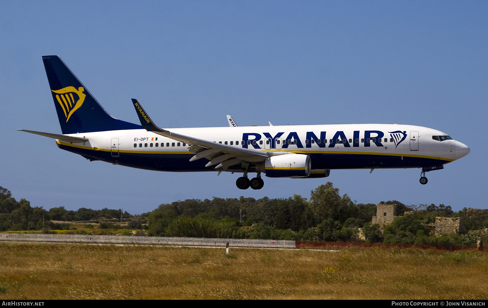 Aircraft Photo of EI-DPT | Boeing 737-8AS | Ryanair | AirHistory.net #791953
