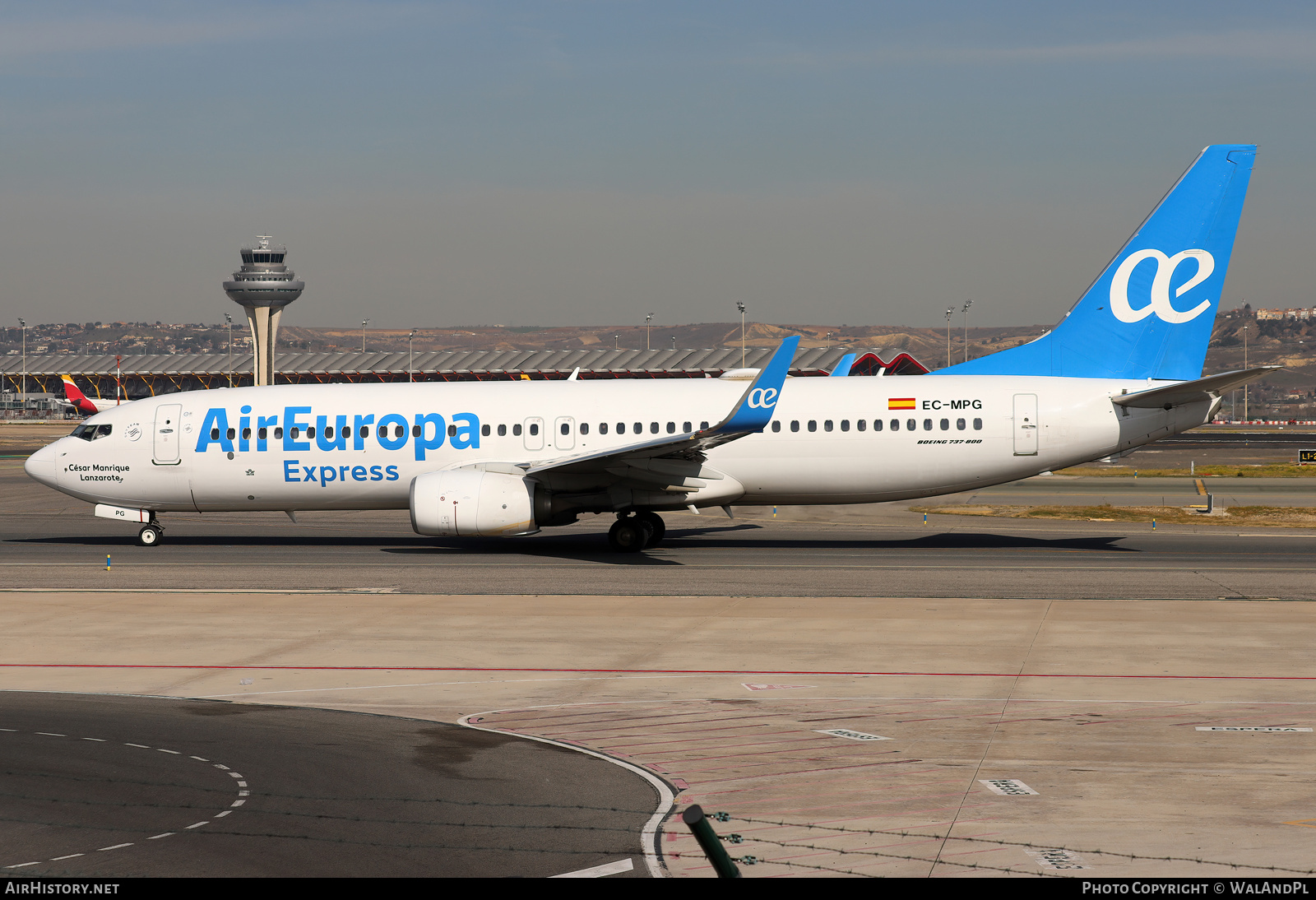 Aircraft Photo of EC-MPG | Boeing 737-800 | Air Europa Express | AirHistory.net #792168