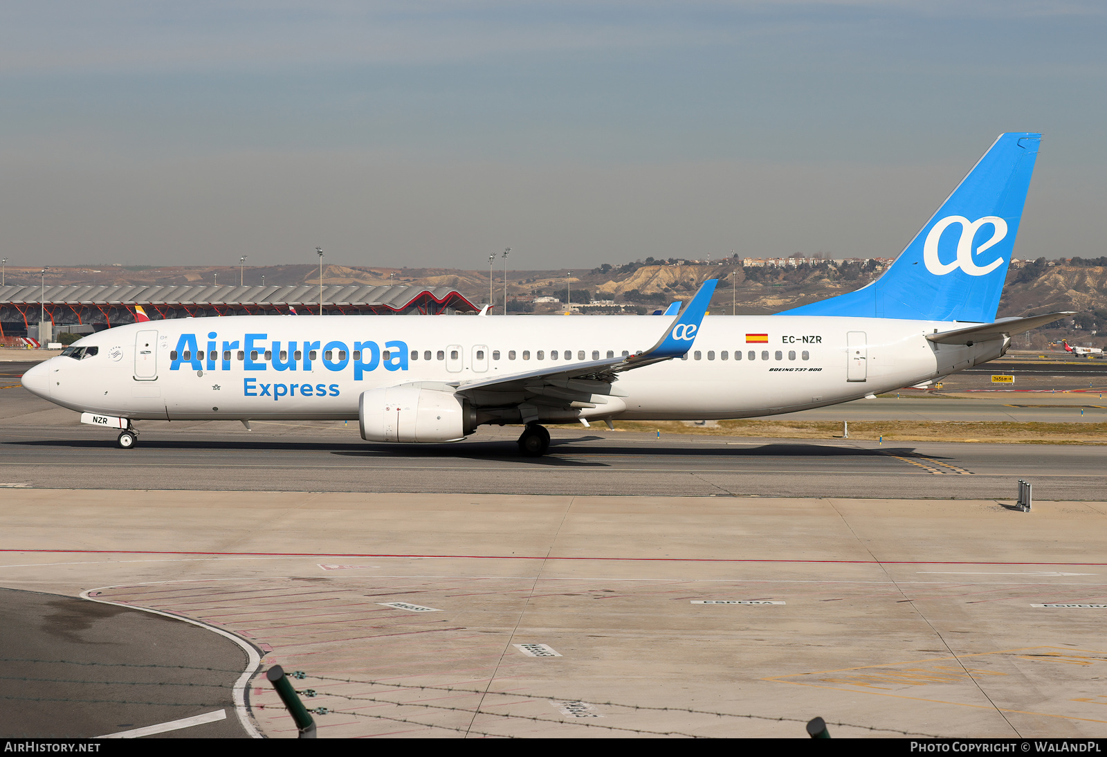 Aircraft Photo of EC-NZR | Boeing 737-8AS | Air Europa Express | AirHistory.net #792170