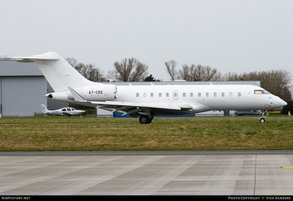 Aircraft Photo of A7-CEE | Bombardier Global 5000 (BD-700-1A11) | AirHistory.net #792177