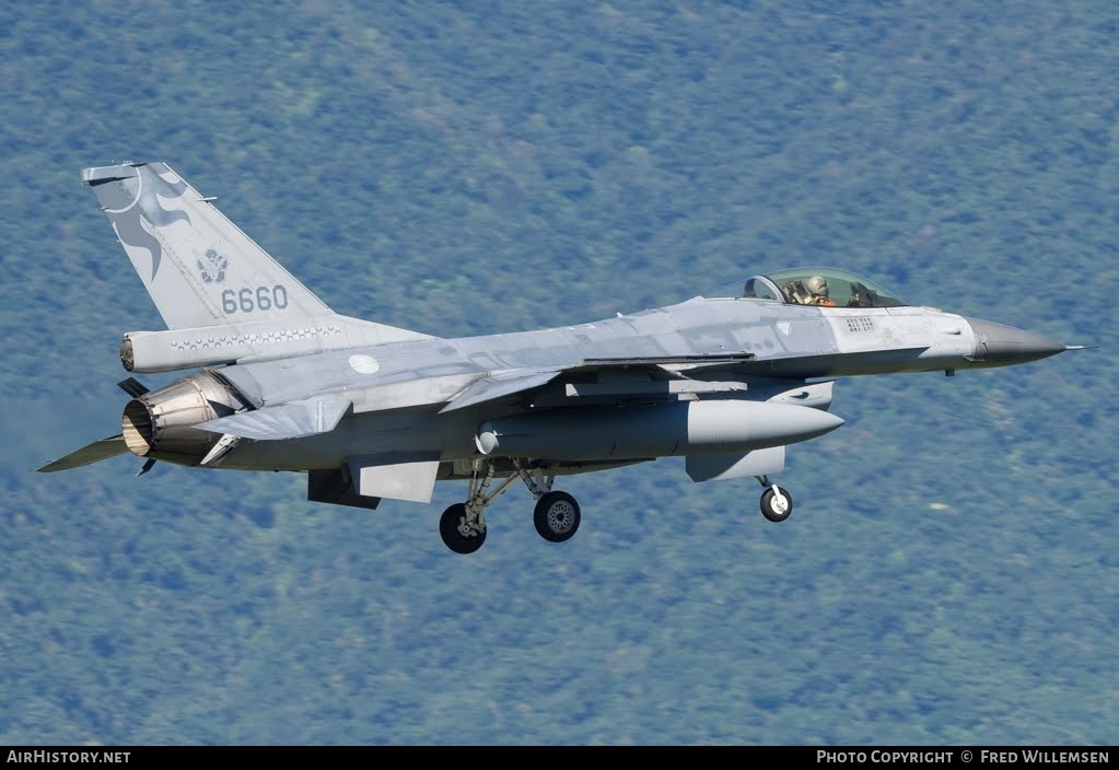 Aircraft Photo of 6660 | General Dynamics F-16A Fighting Falcon | Taiwan - Air Force | AirHistory.net #792209
