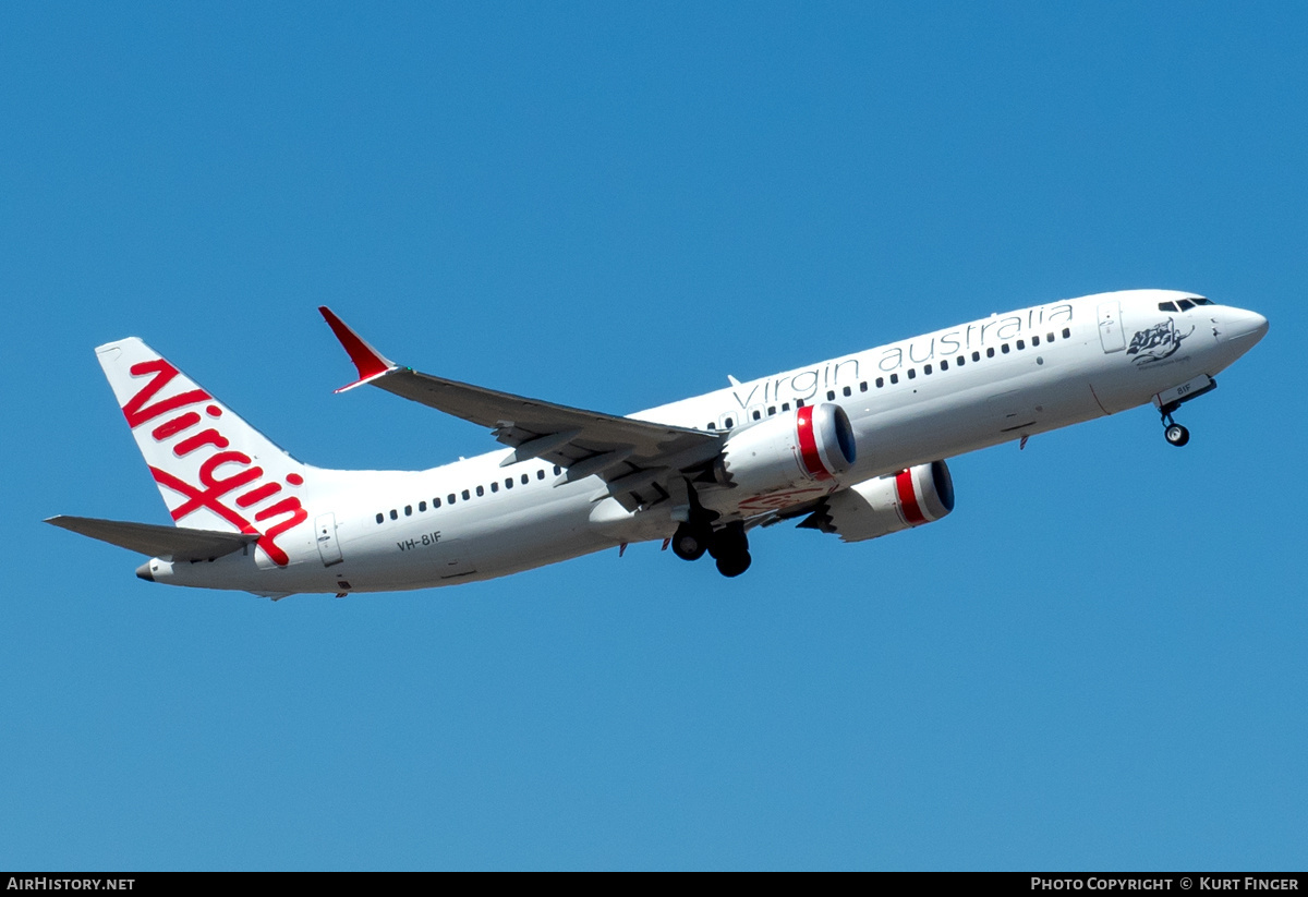 Aircraft Photo of VH-8IF | Boeing 737-8 Max 8 | Virgin Australia Airlines | AirHistory.net #792226