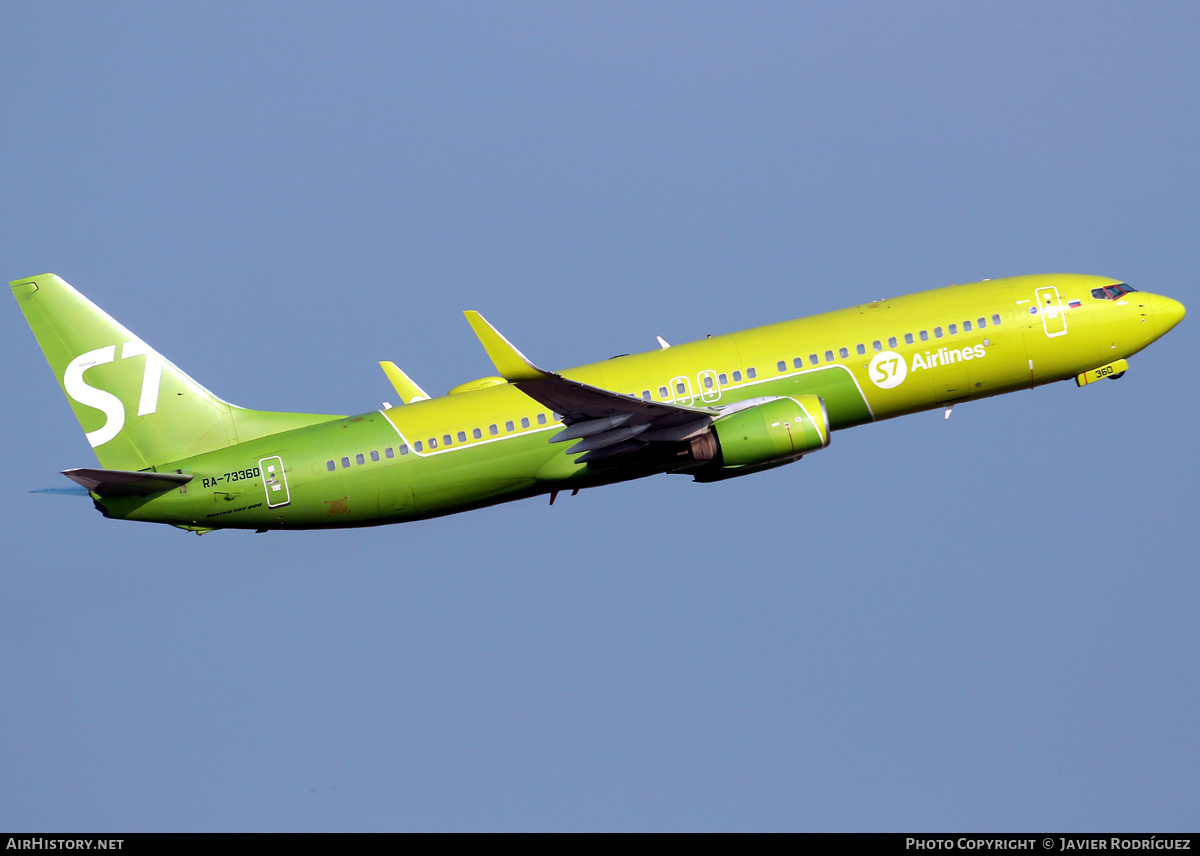 Aircraft Photo of RA-73360 | Boeing 737-8Q8 | S7 Airlines | AirHistory.net #792274