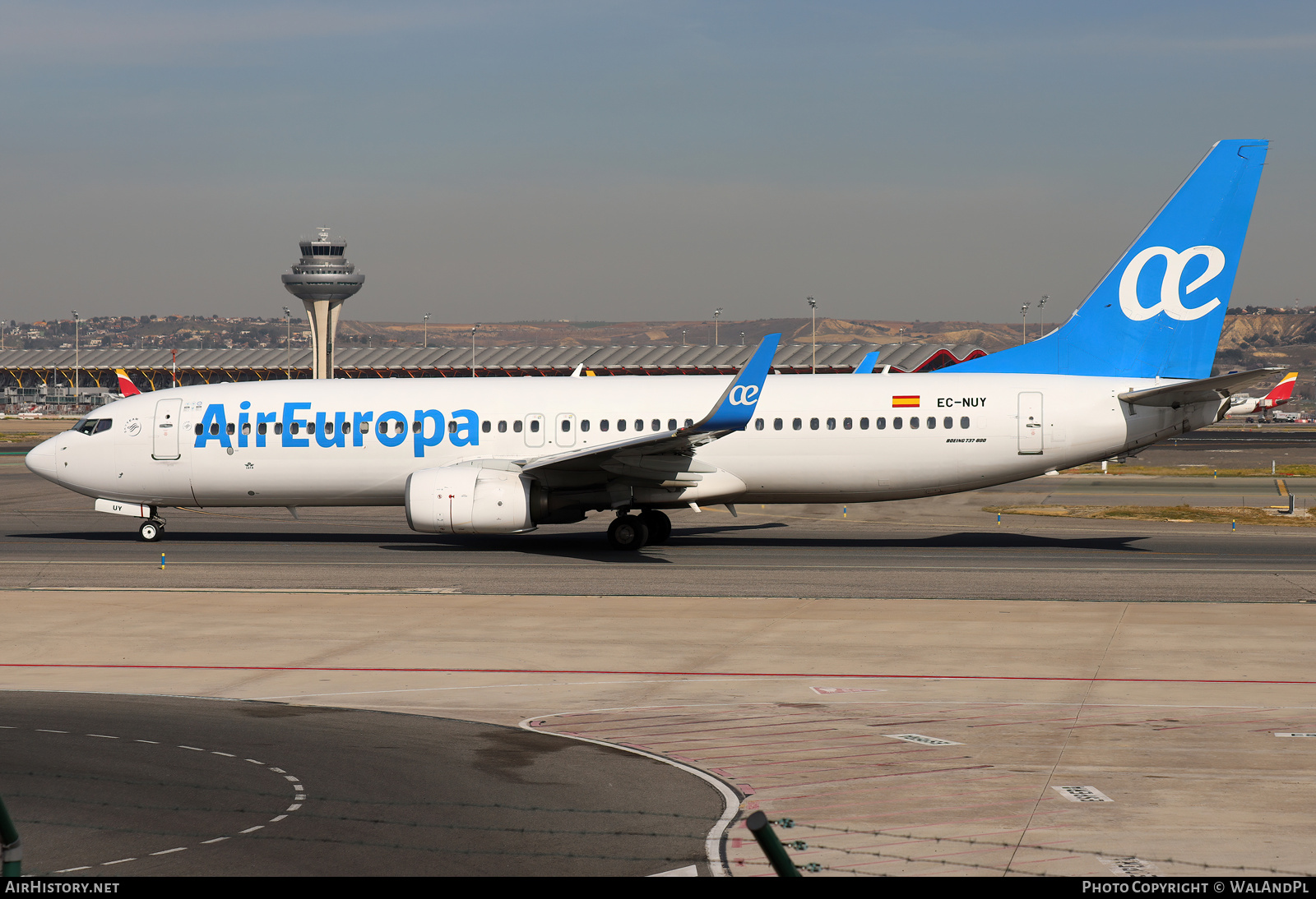 Aircraft Photo of EC-NUY | Boeing 737-8GP | Air Europa | AirHistory.net #792301