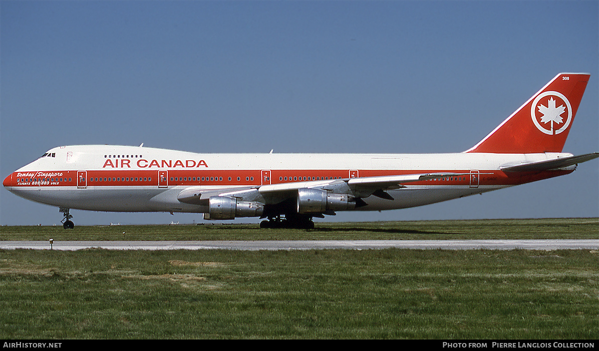 Aircraft Photo of C-GAGC | Boeing 747-238BM | Air Canada | AirHistory.net #792314
