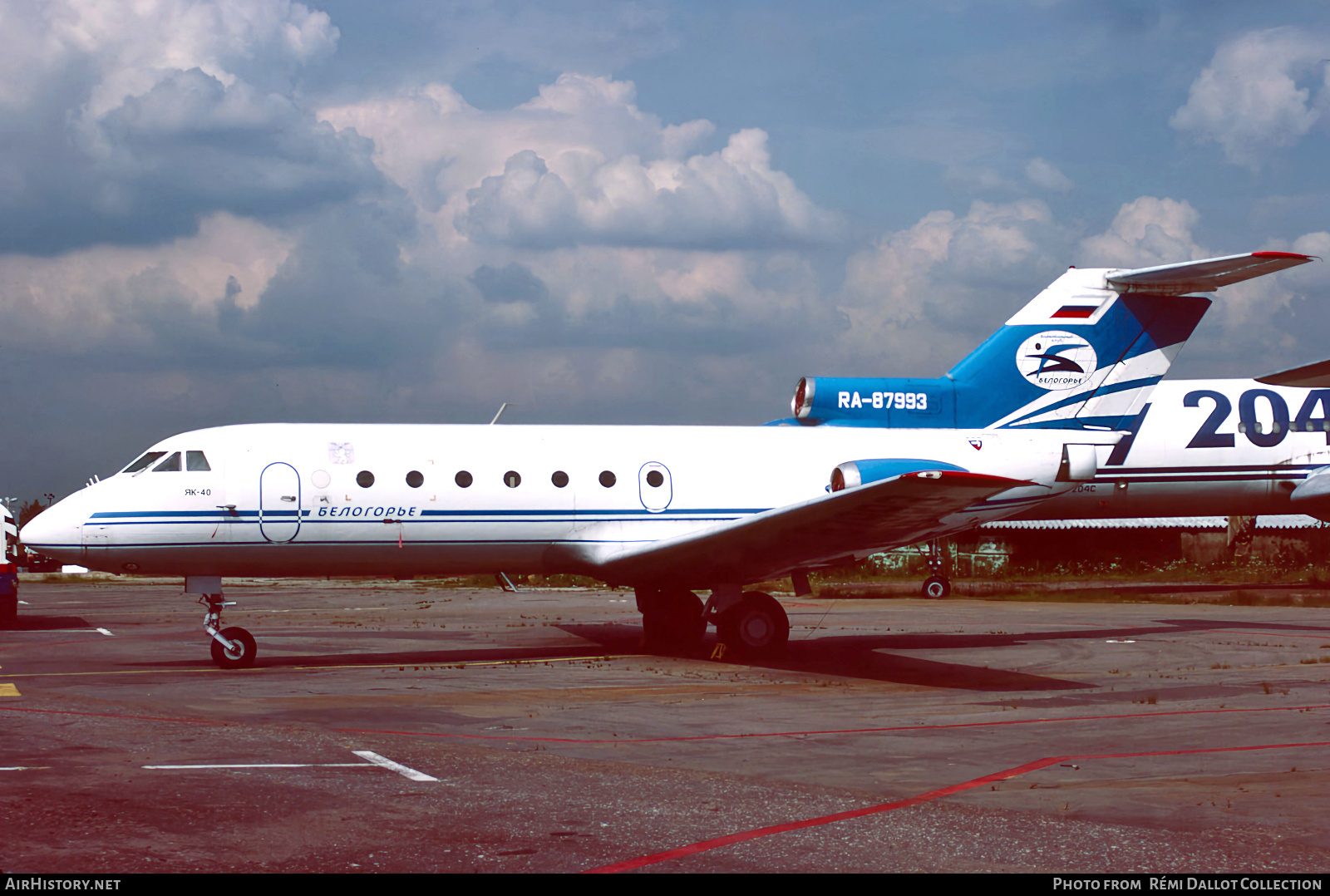 Aircraft Photo of RA-87993 | Yakovlev Yak-40 | Belgorod Air Enterprise | AirHistory.net #792359